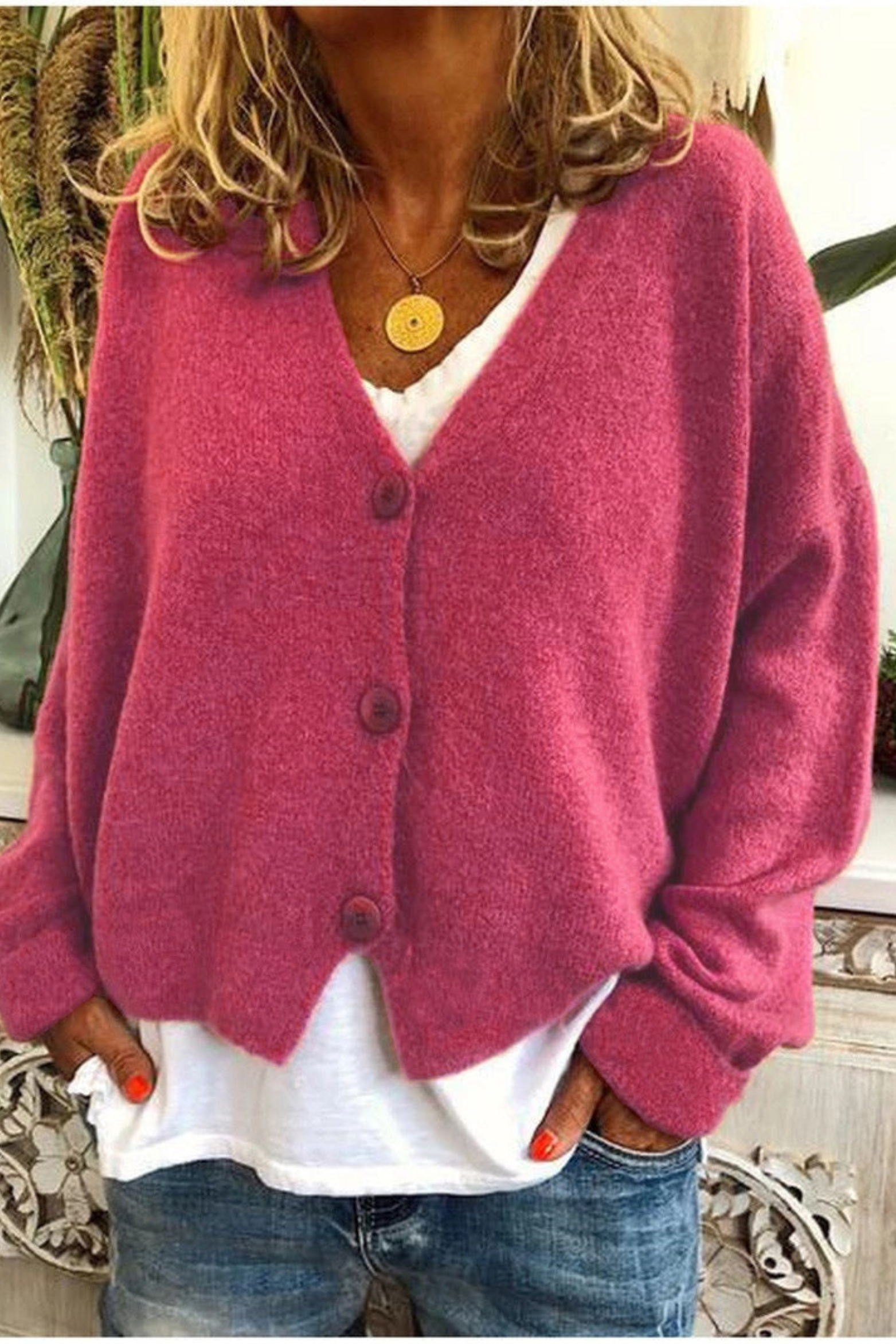 Women's Everyday Button Knit Cardigan