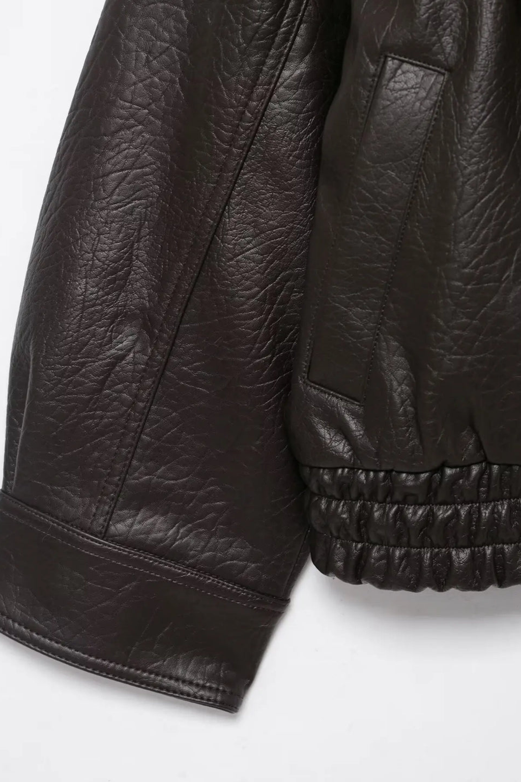 Women's Faux Leather Winter Jacket