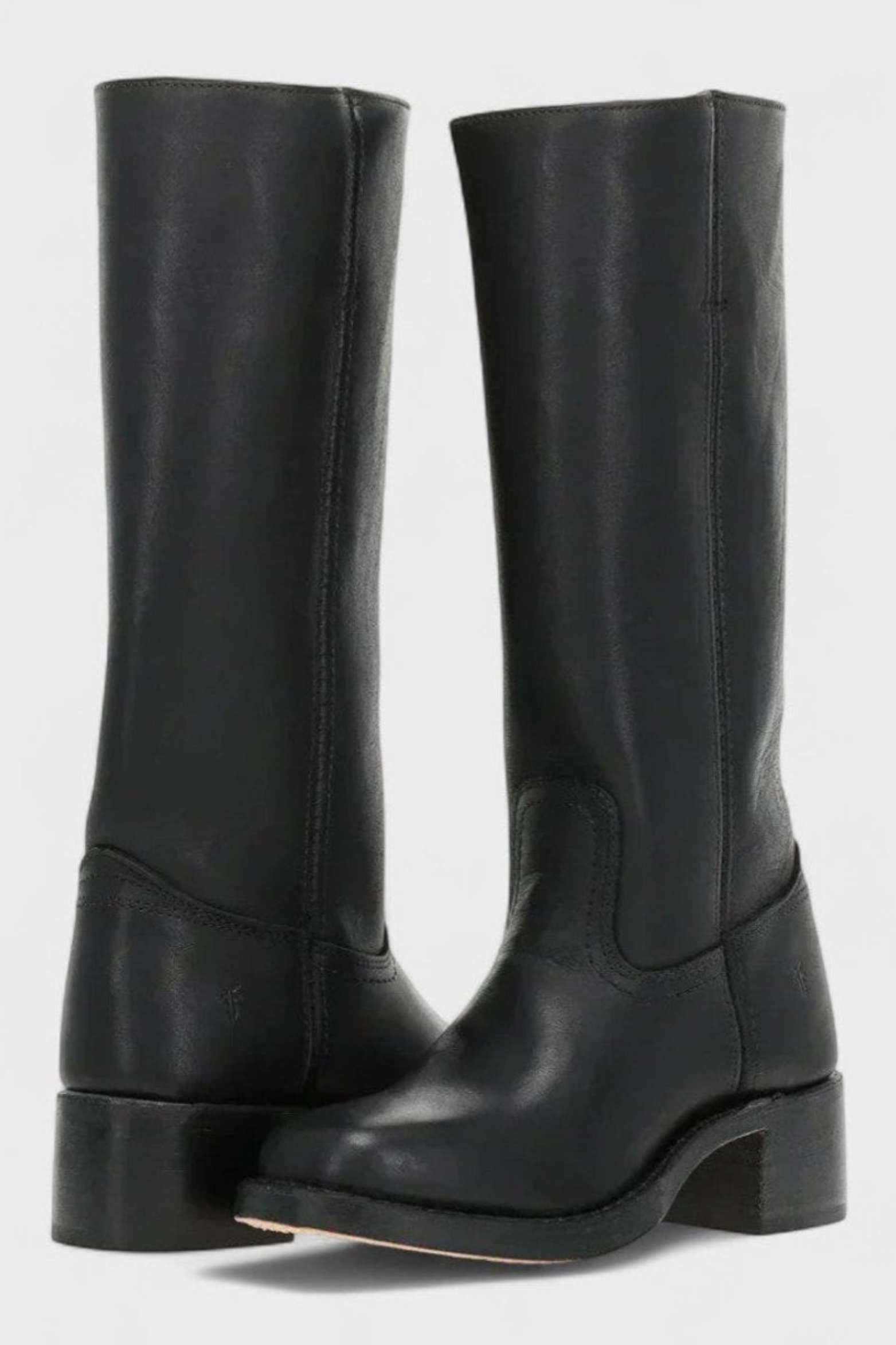 Women's Leather Western Knee High Boots