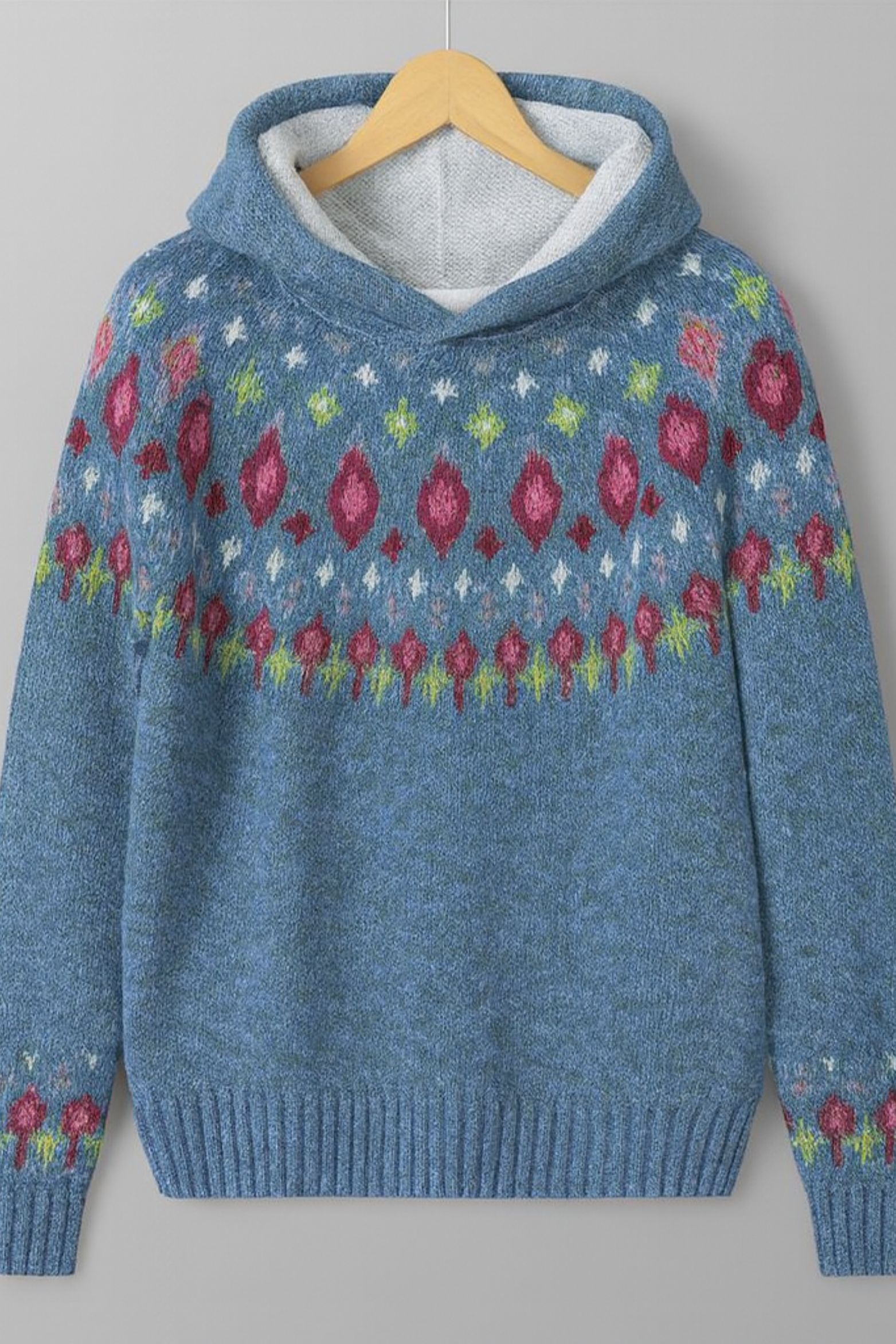 Lightweight Jacquard Comfort Hoodie