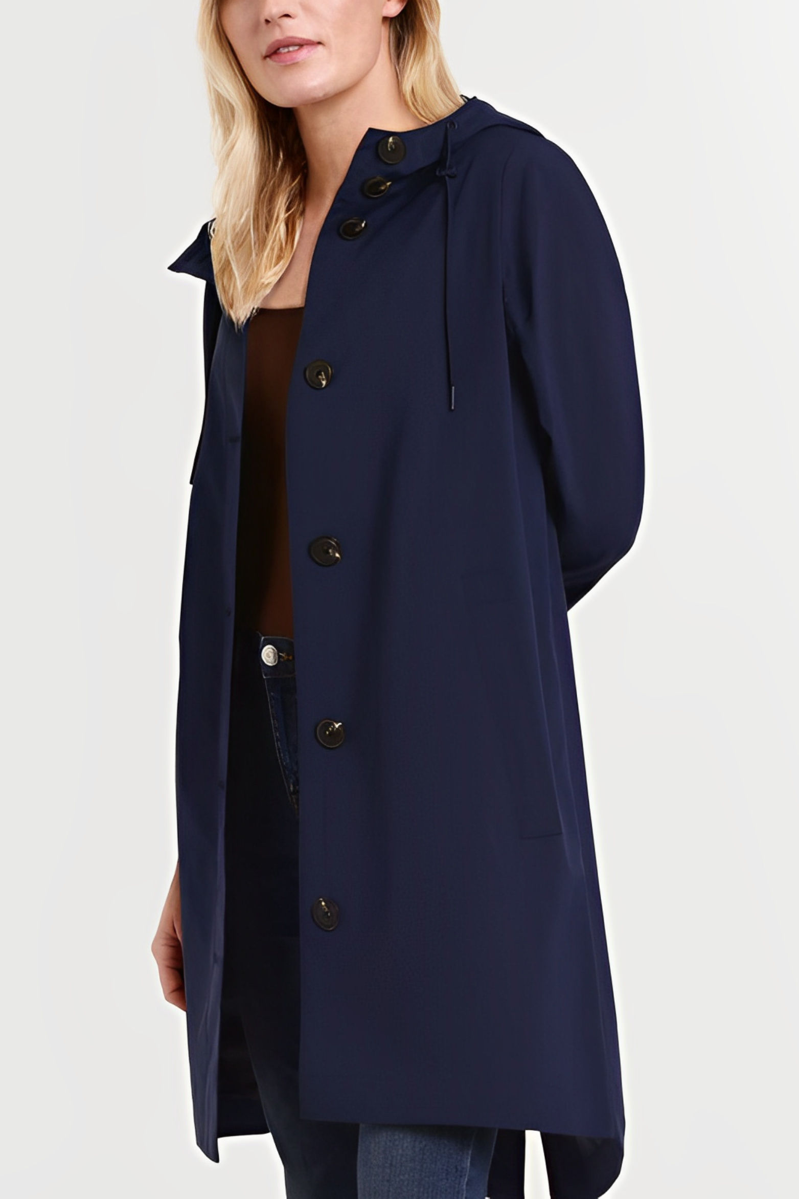 Women's Lightweight Waterproof Hooded Rain Jacket