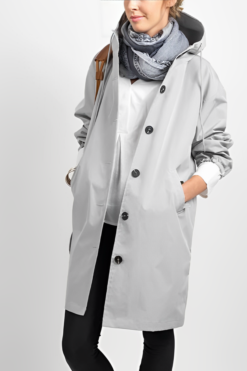 Women's Lightweight Waterproof Hooded Rain Jacket