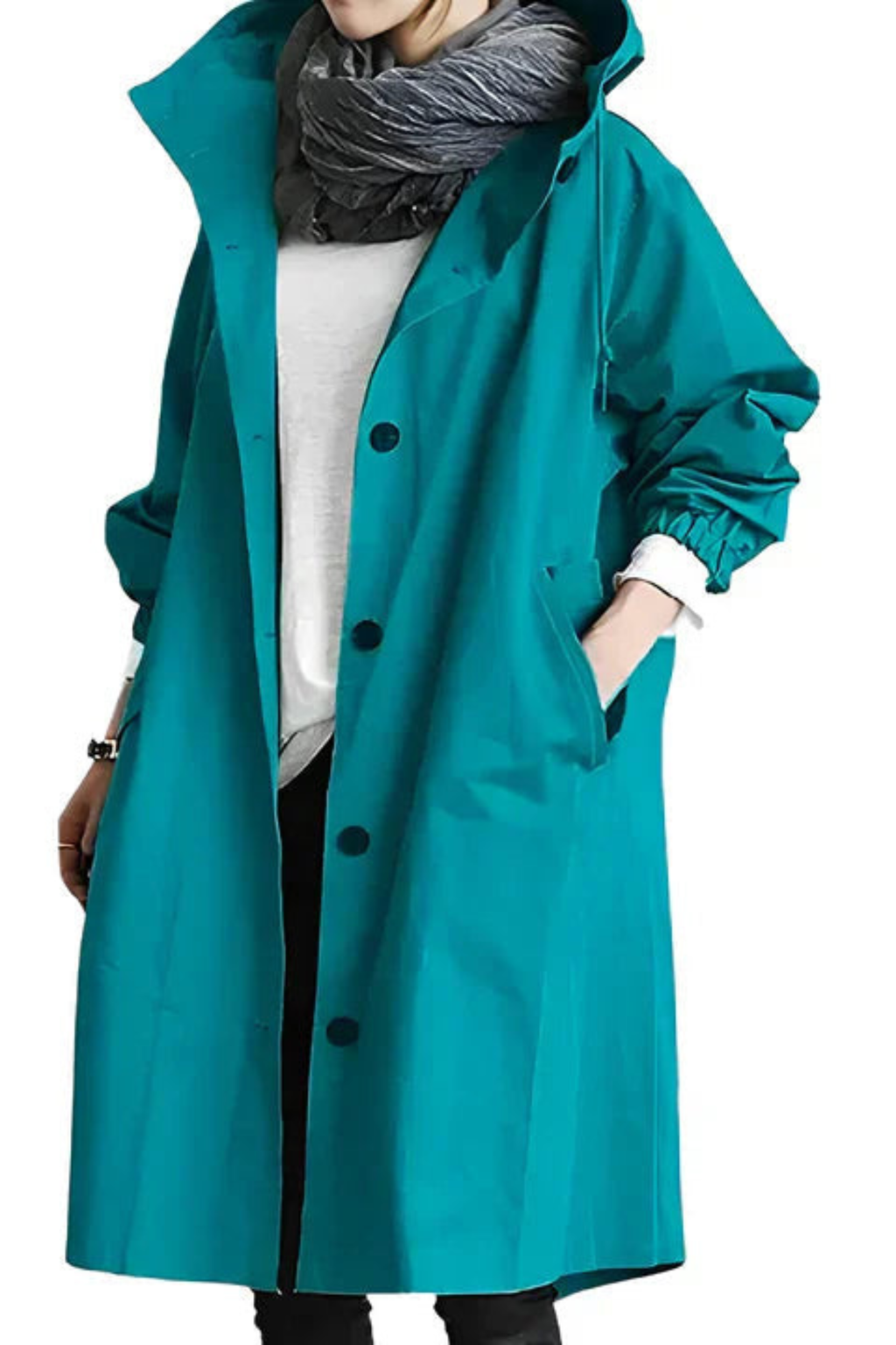 Women's Lightweight Waterproof Hooded Rain Jacket