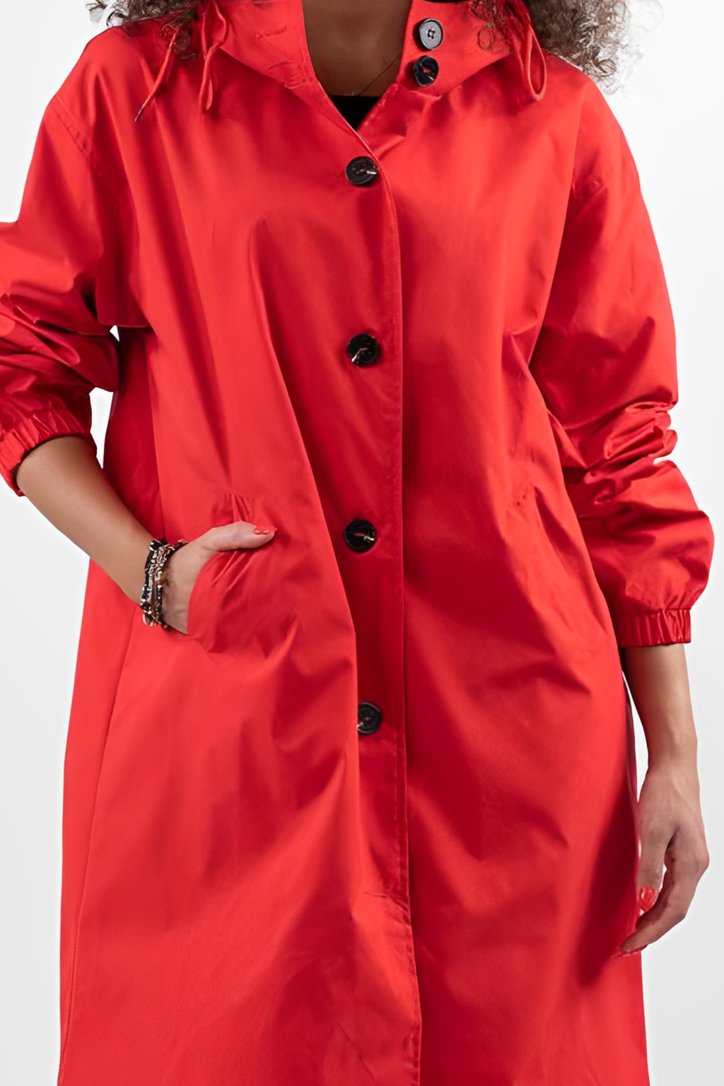 Women's Lightweight Waterproof Hooded Rain Jacket