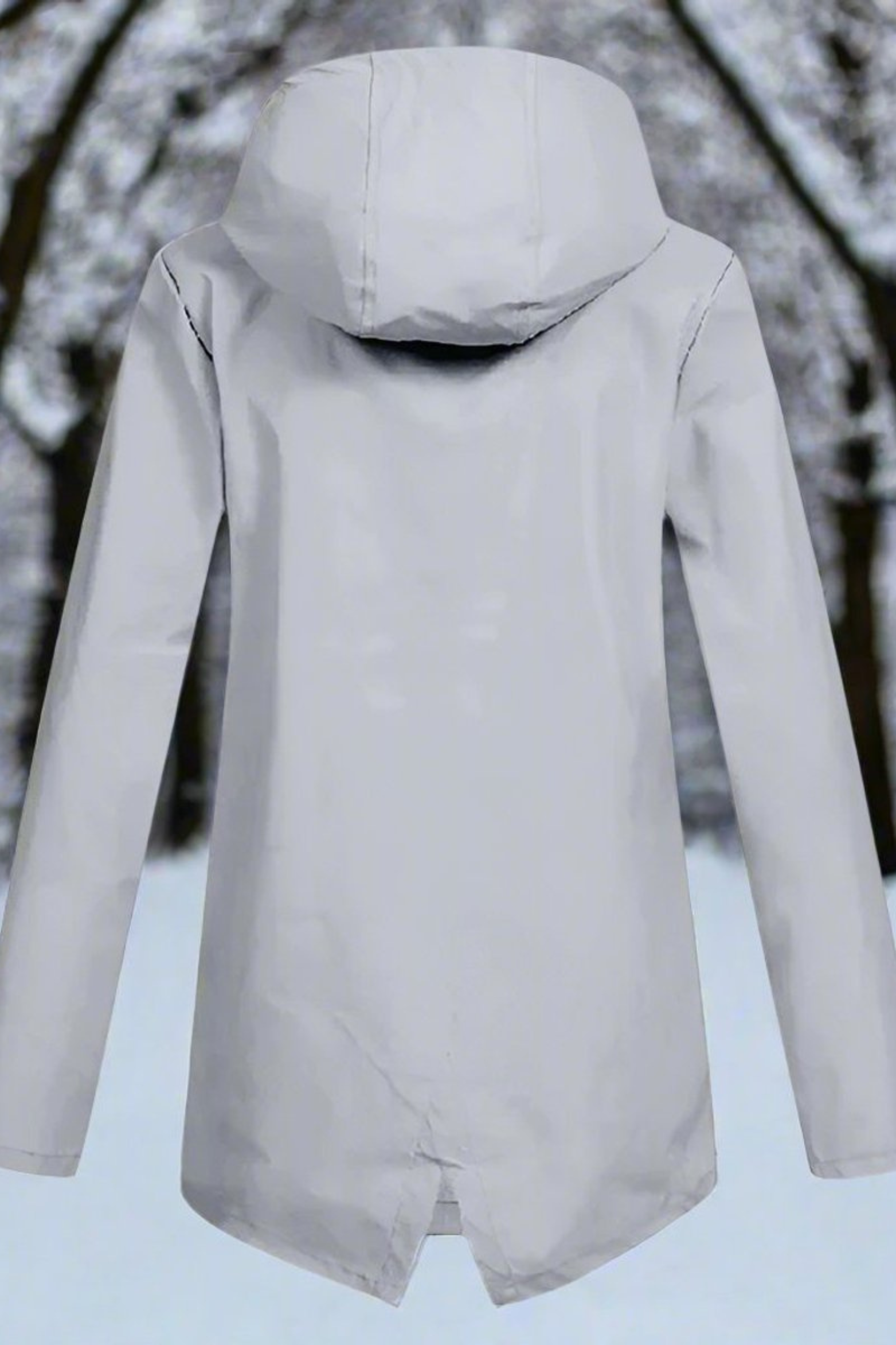 Women's Longline Waterproof Hooded Jacket