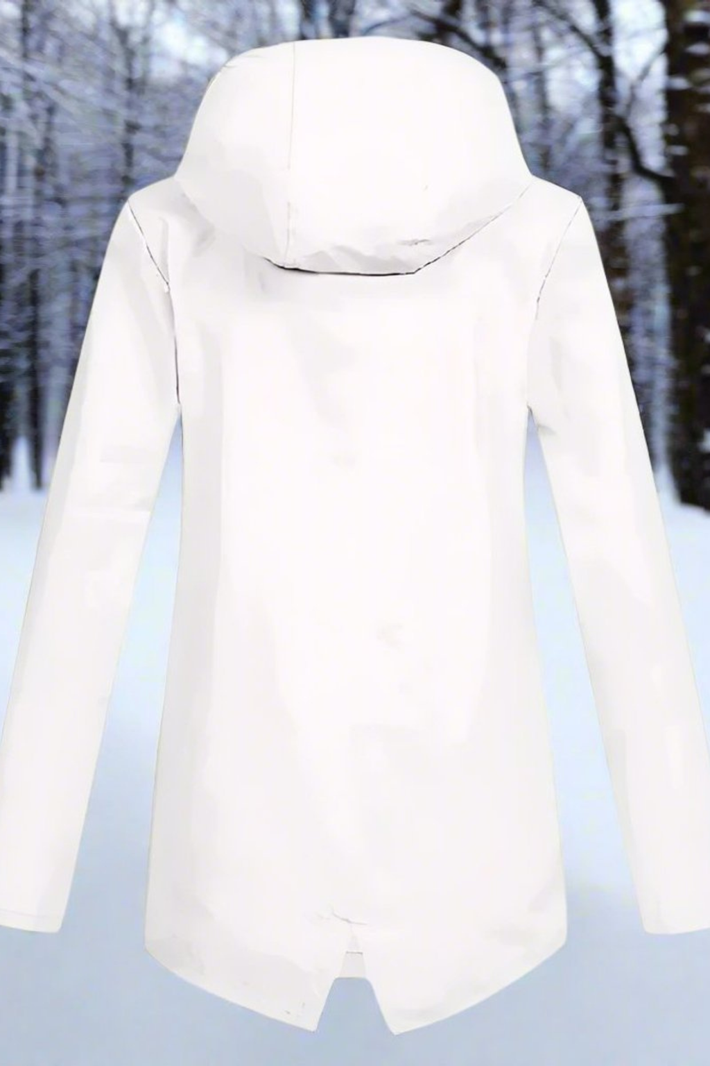 Women's Longline Waterproof Hooded Jacket
