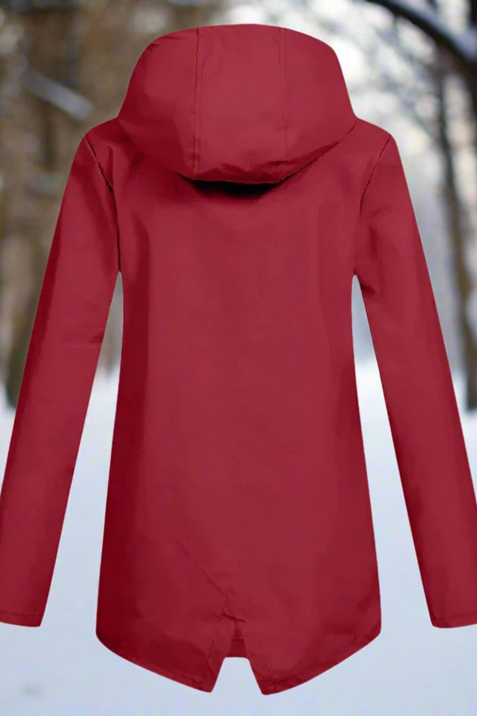 Women's Longline Waterproof Hooded Jacket