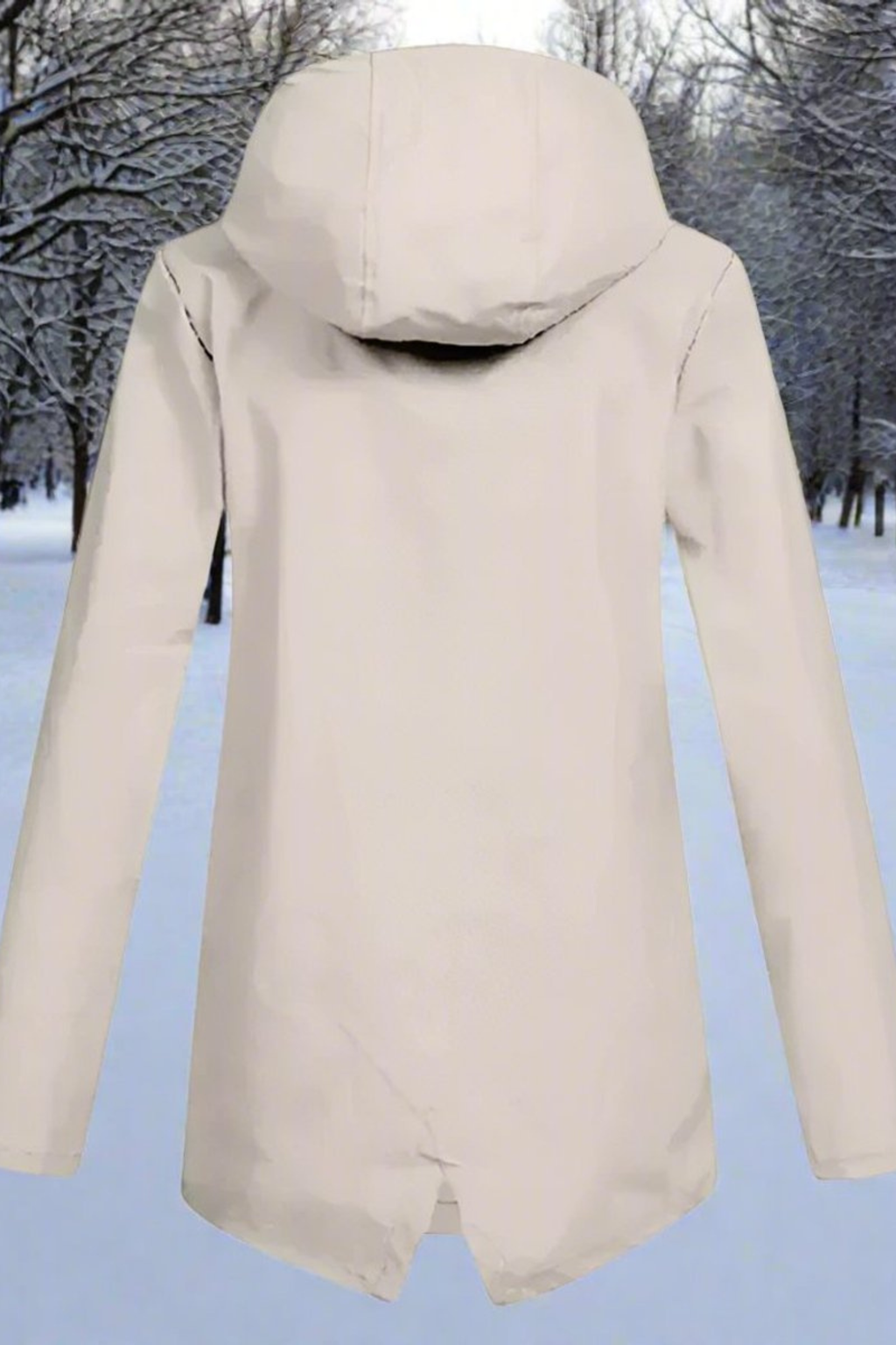 Women's Longline Waterproof Hooded Jacket