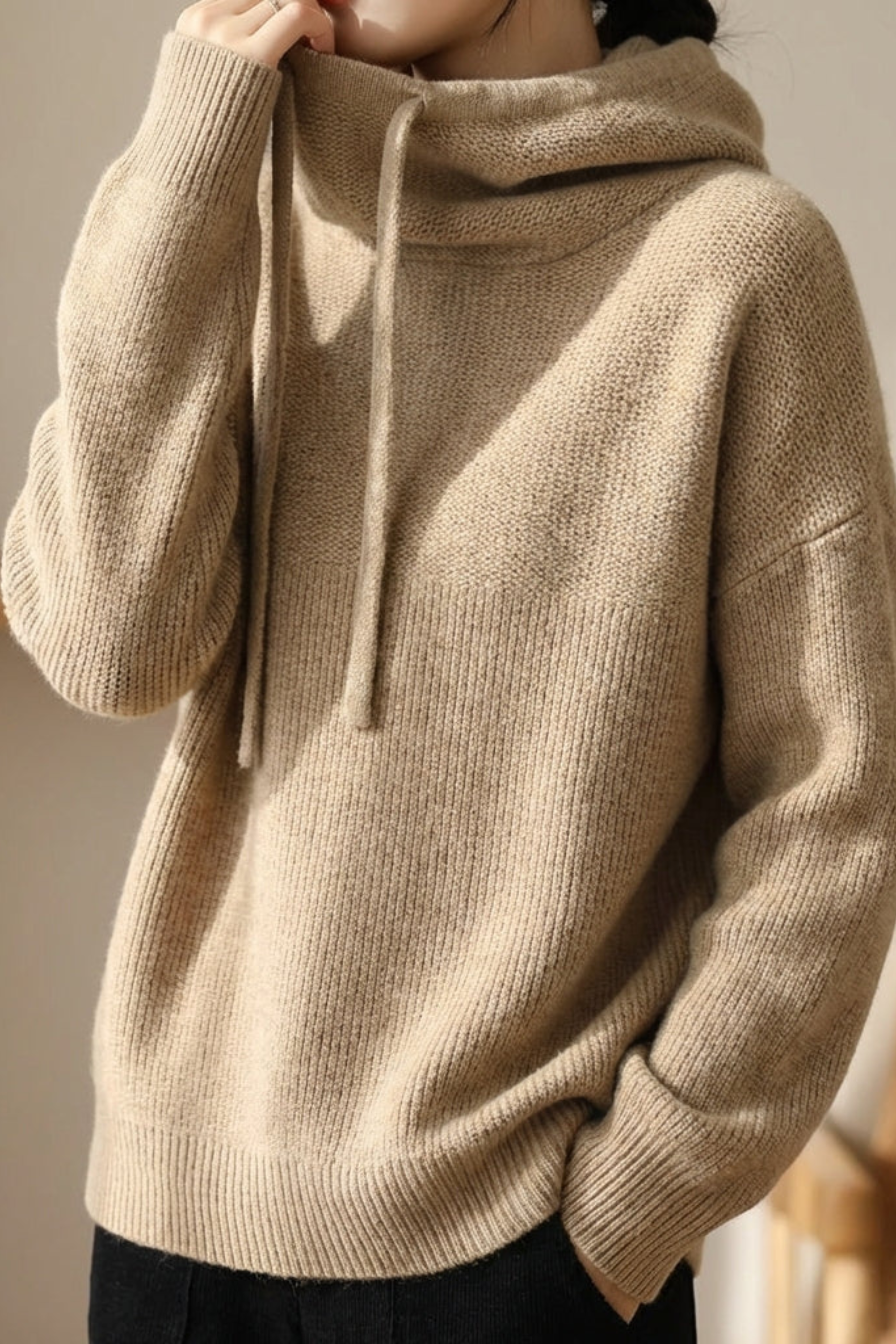 Women's Merino Knit Relaxed Hoodie