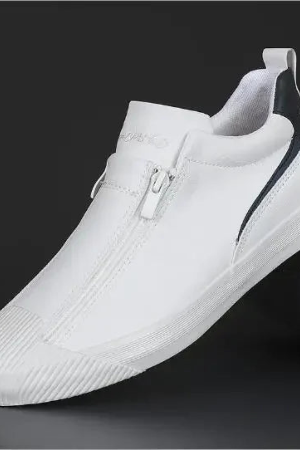 Women's Orthopedic Leather Zip Sneakers