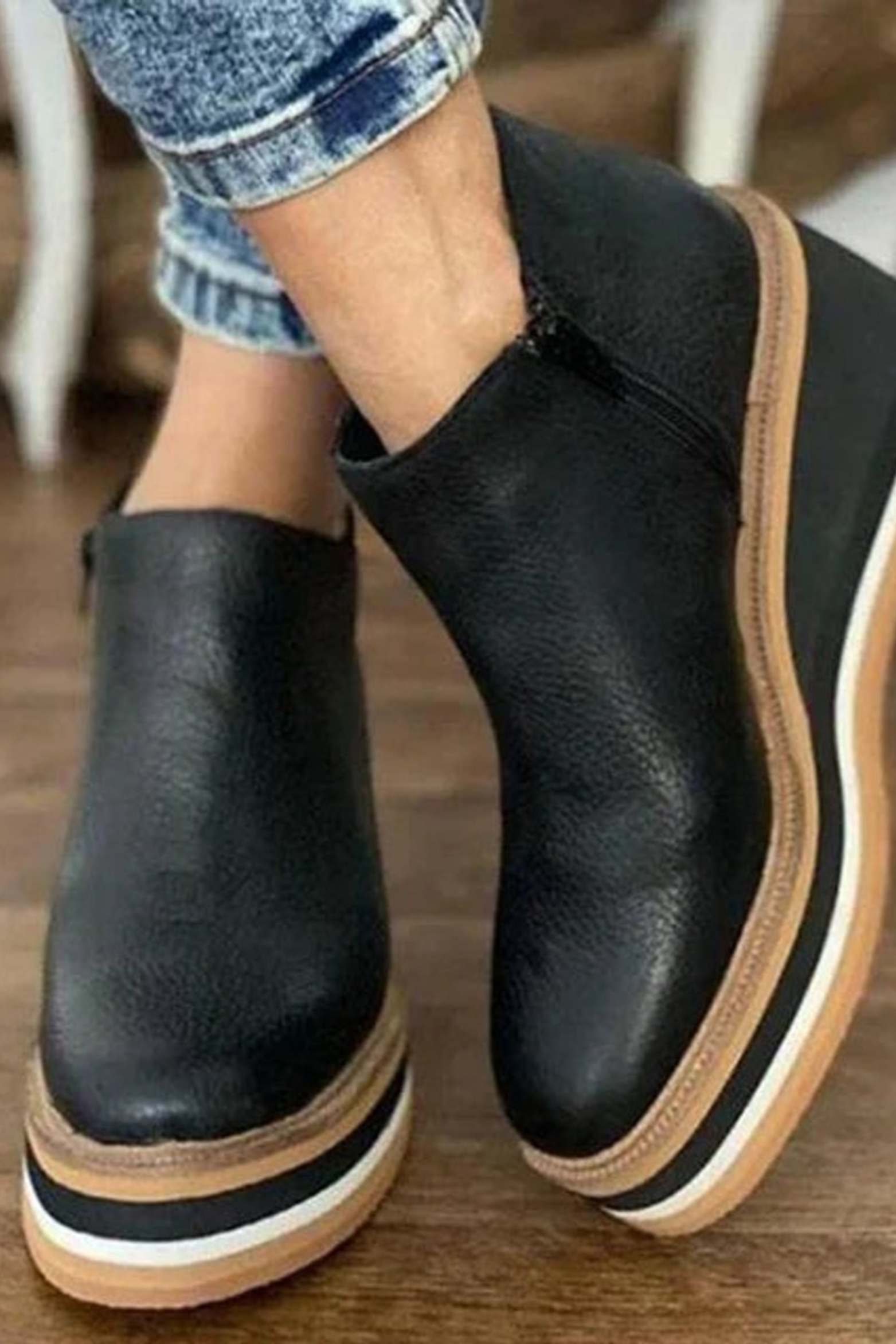 Women's Platform Wedge Ankle Boots