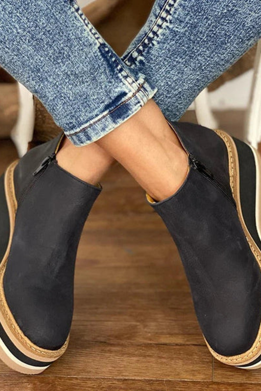 Women's Platform Wedge Ankle Boots