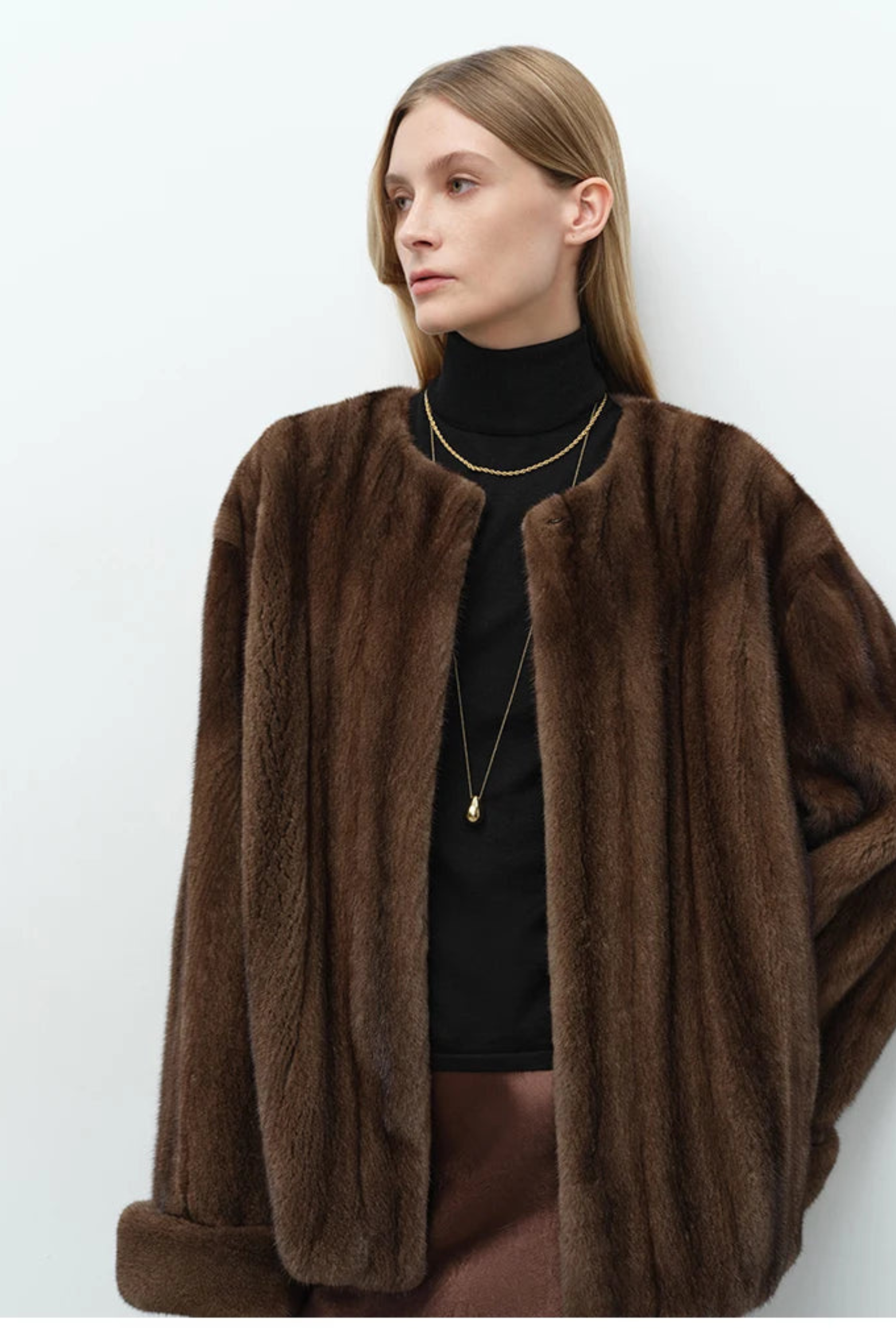 Women's Plush Faux Mink Jacket