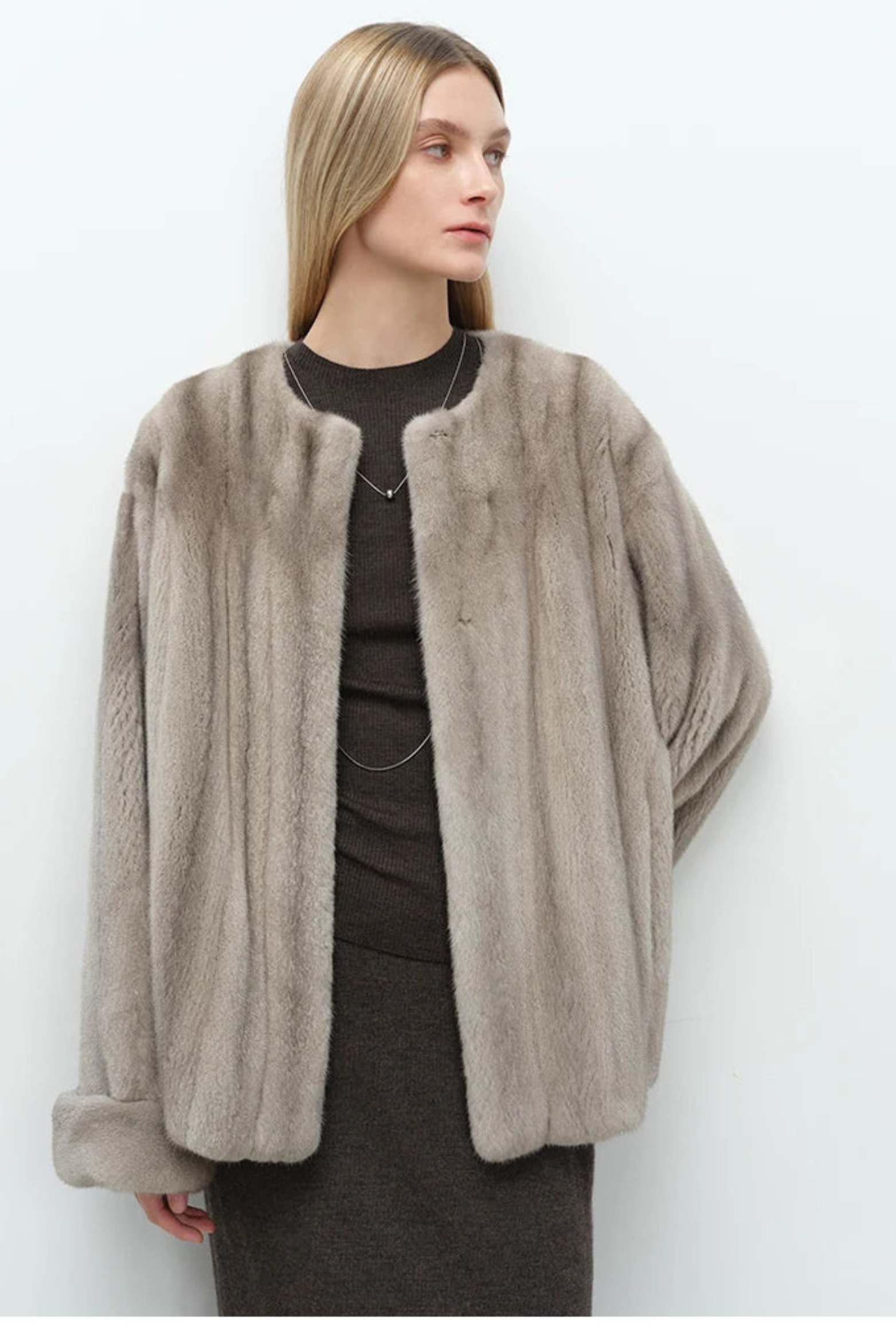 Women's Plush Faux Mink Jacket