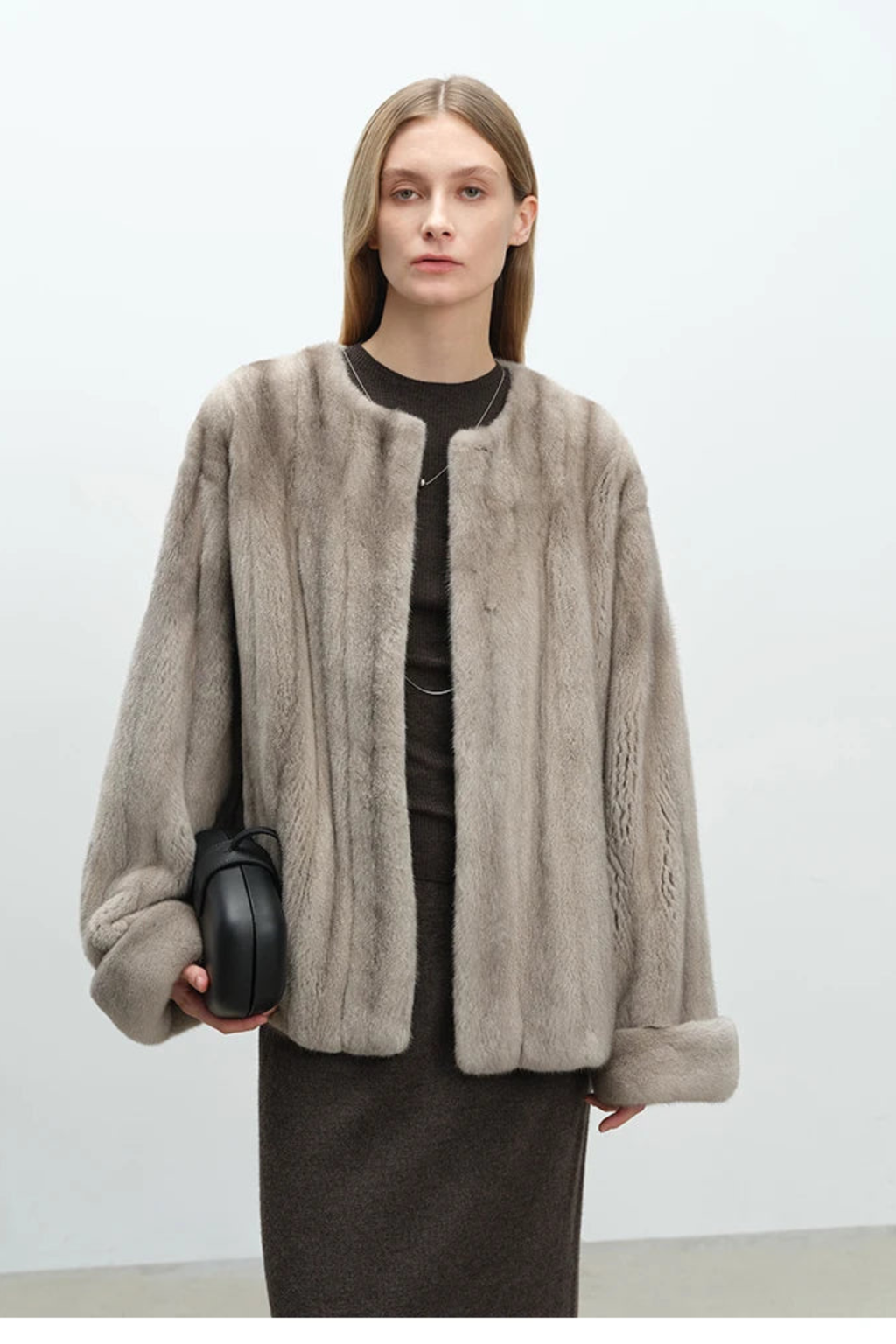 Women's Plush Faux Mink Jacket