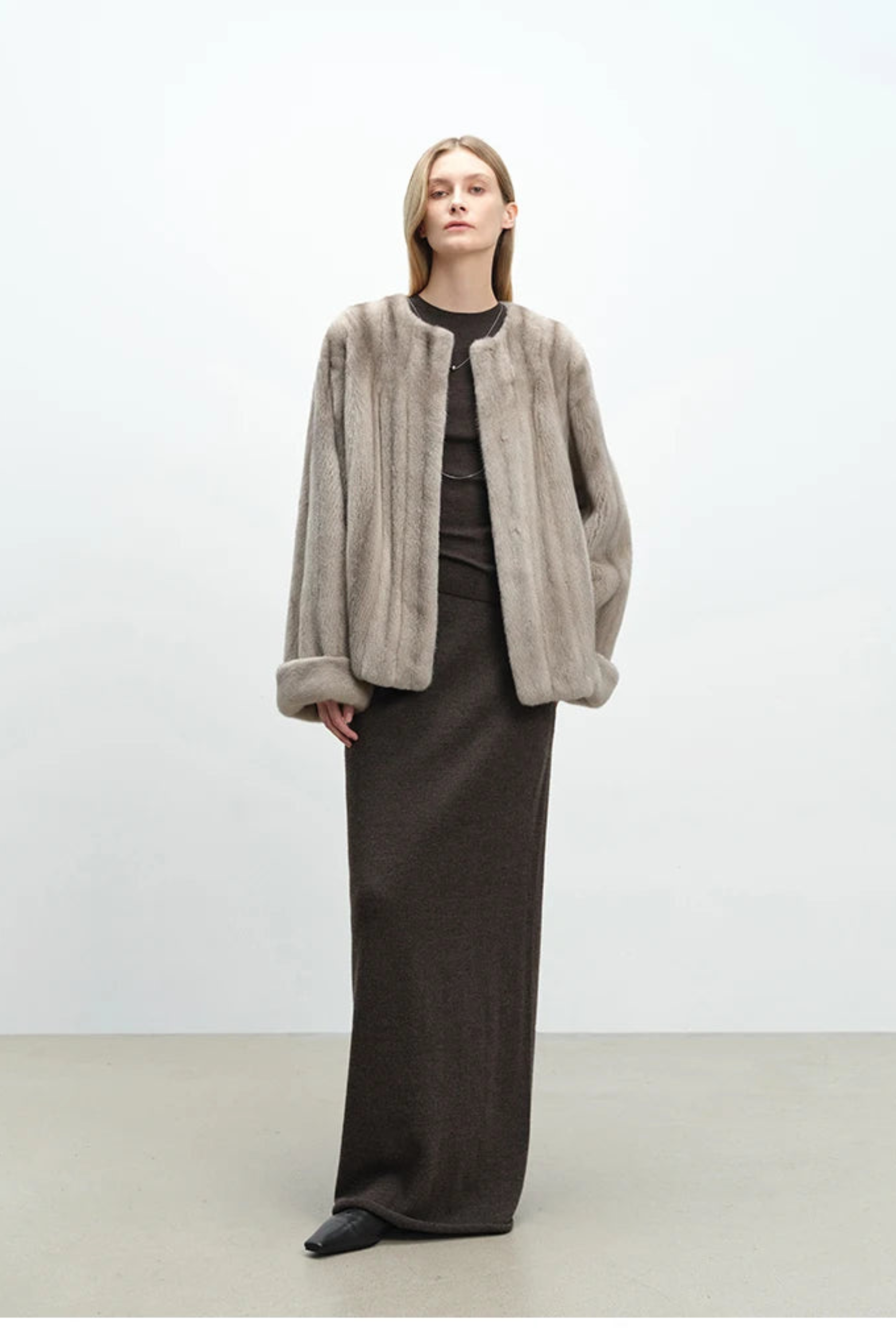 Women's Plush Faux Mink Jacket