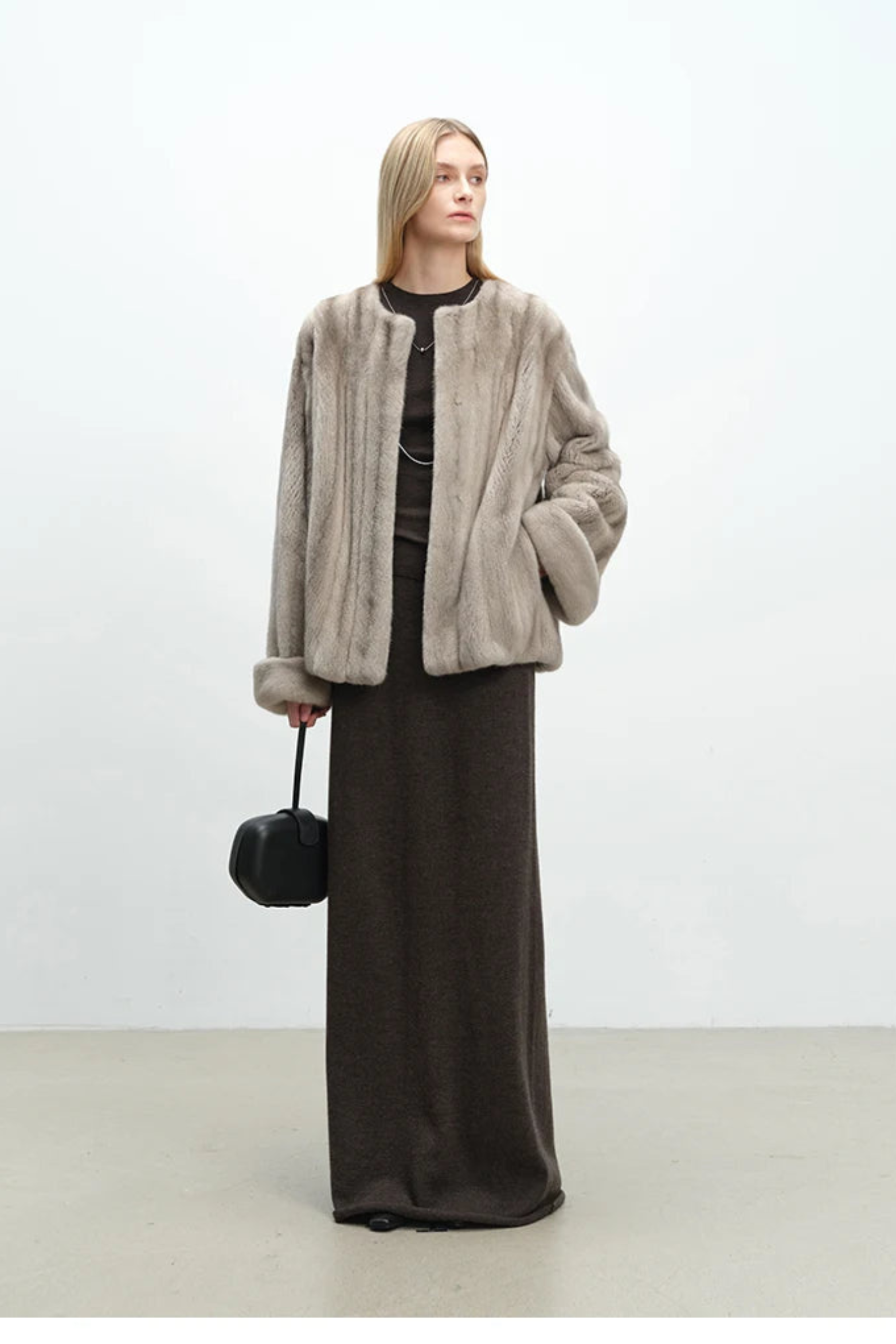 Women's Plush Faux Mink Jacket