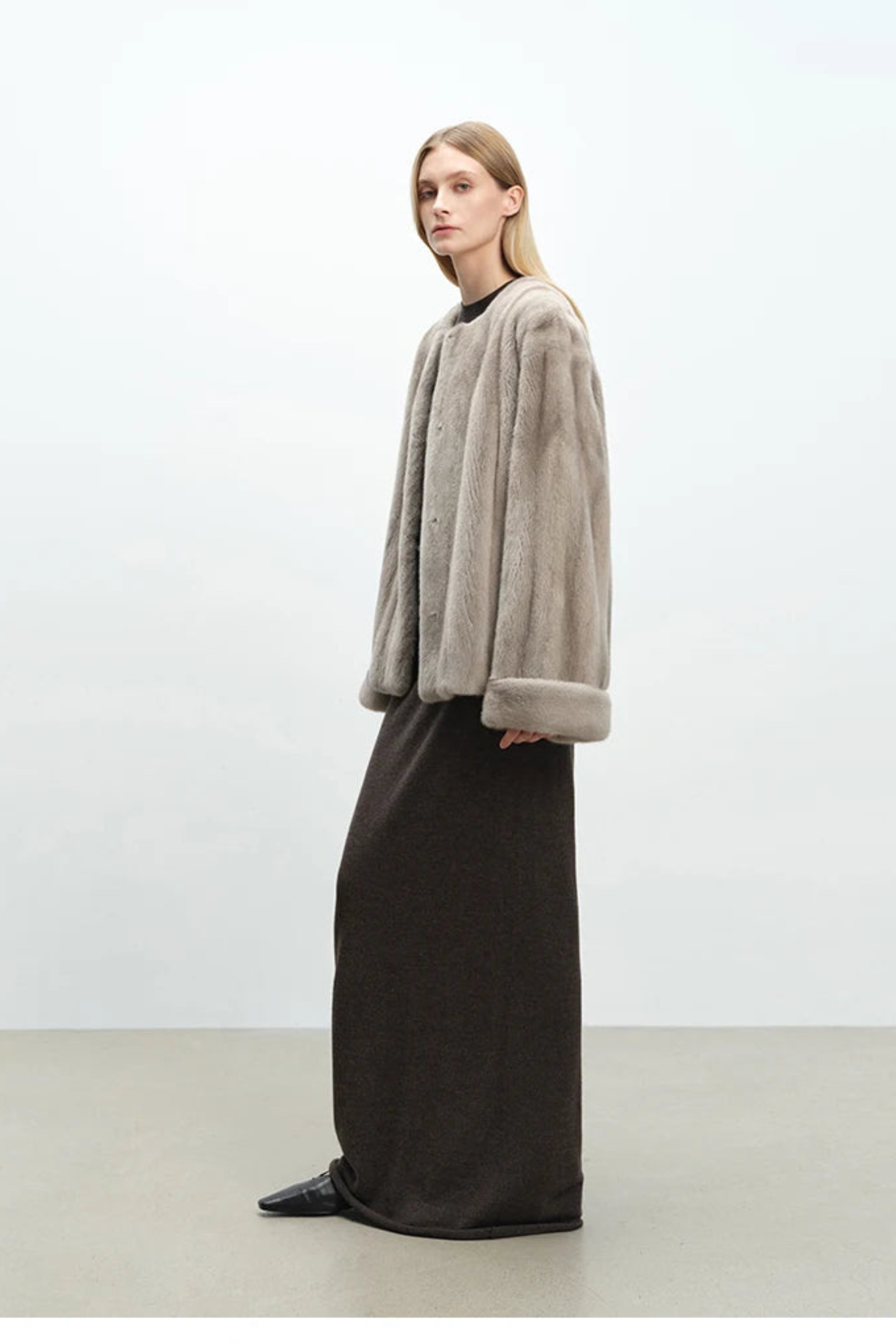 Women's Plush Faux Mink Jacket