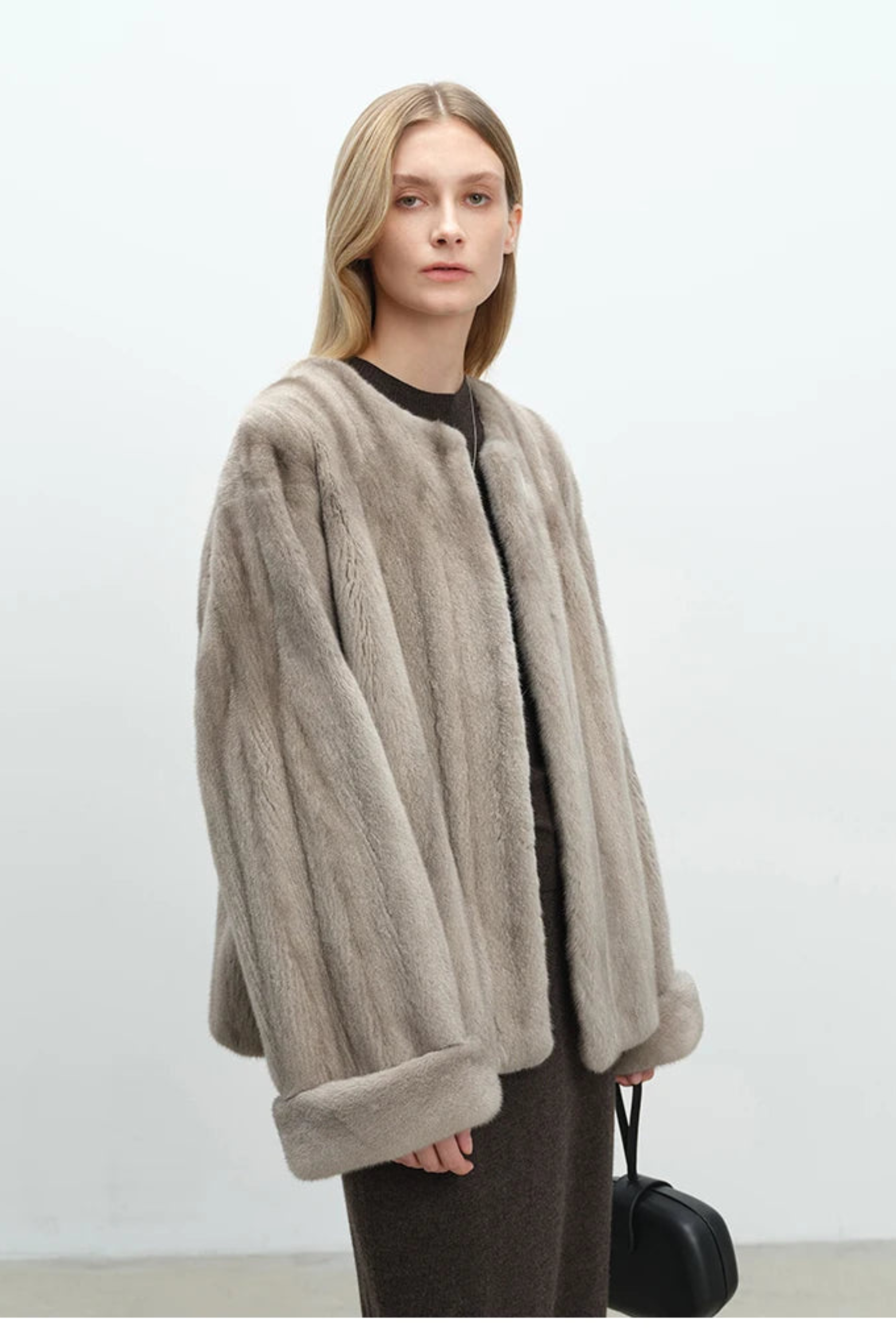 Women's Plush Faux Mink Jacket
