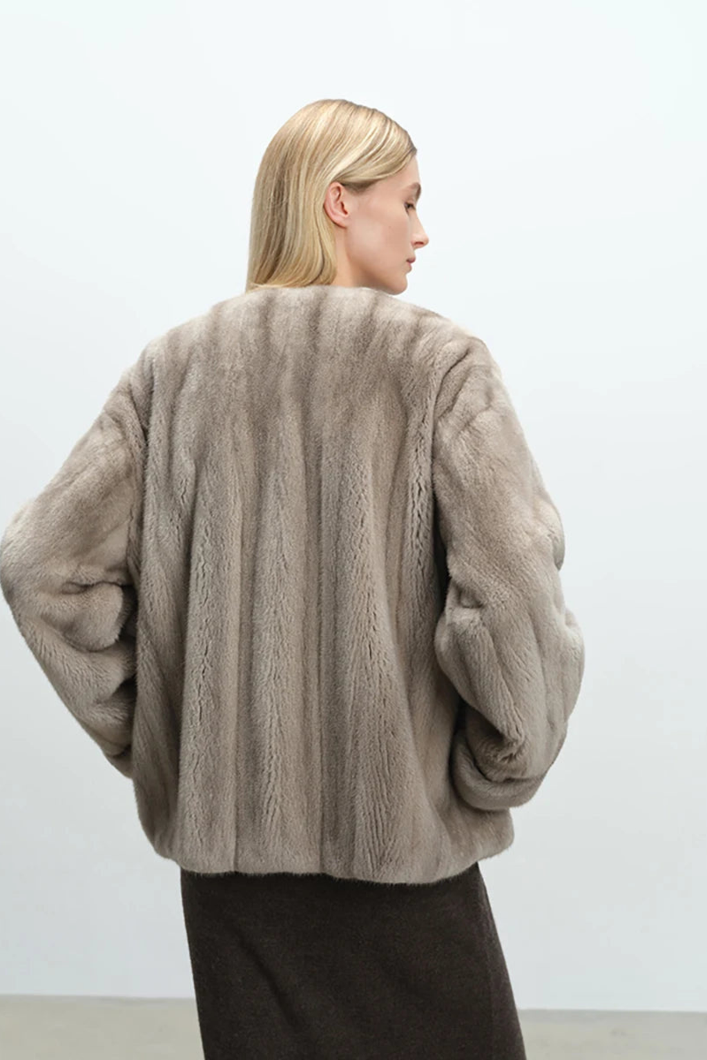 Women's Plush Faux Mink Jacket
