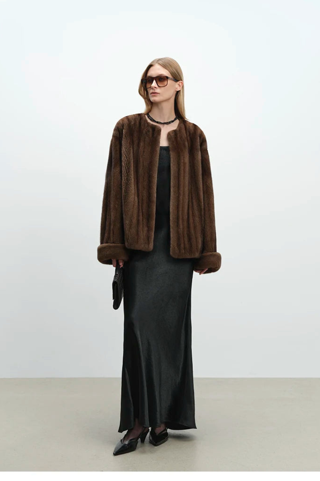 Women's Plush Faux Mink Jacket