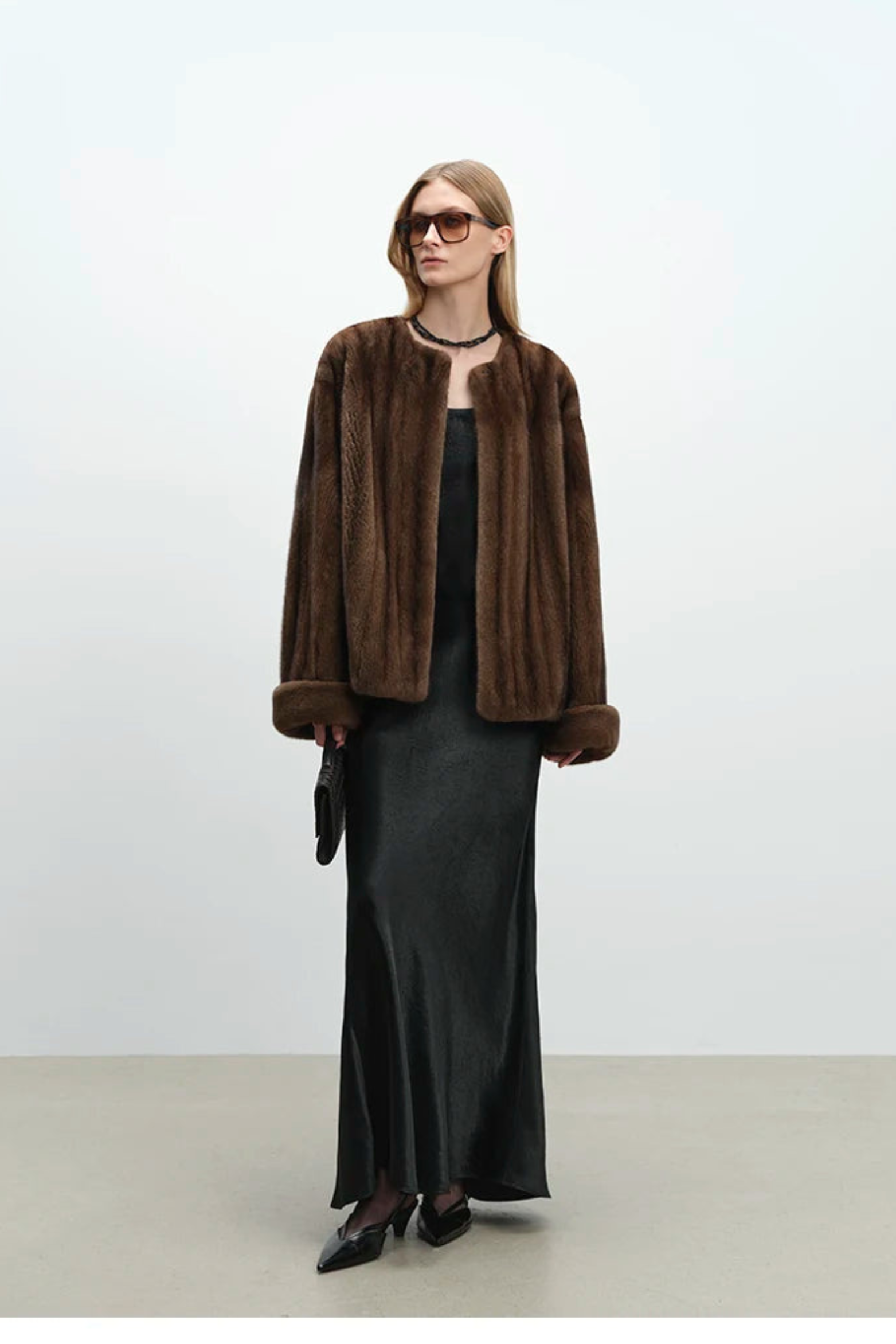 Women's Plush Faux Mink Jacket