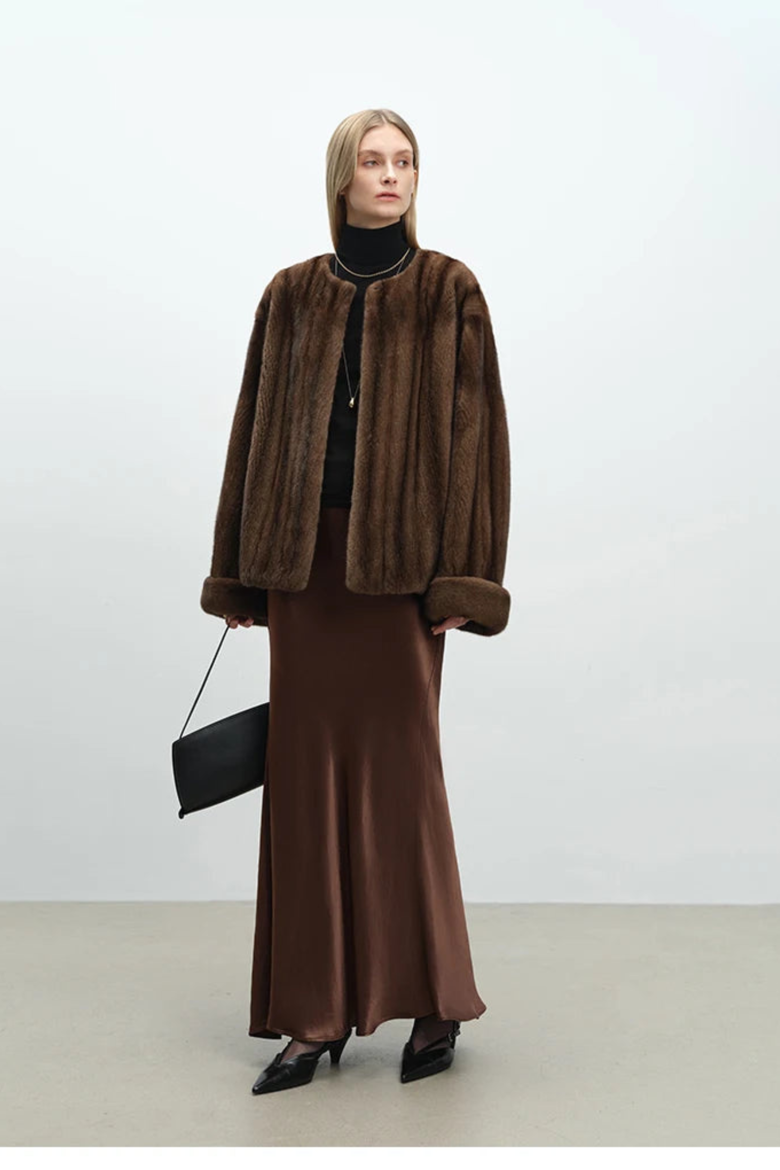 Women's Plush Faux Mink Jacket