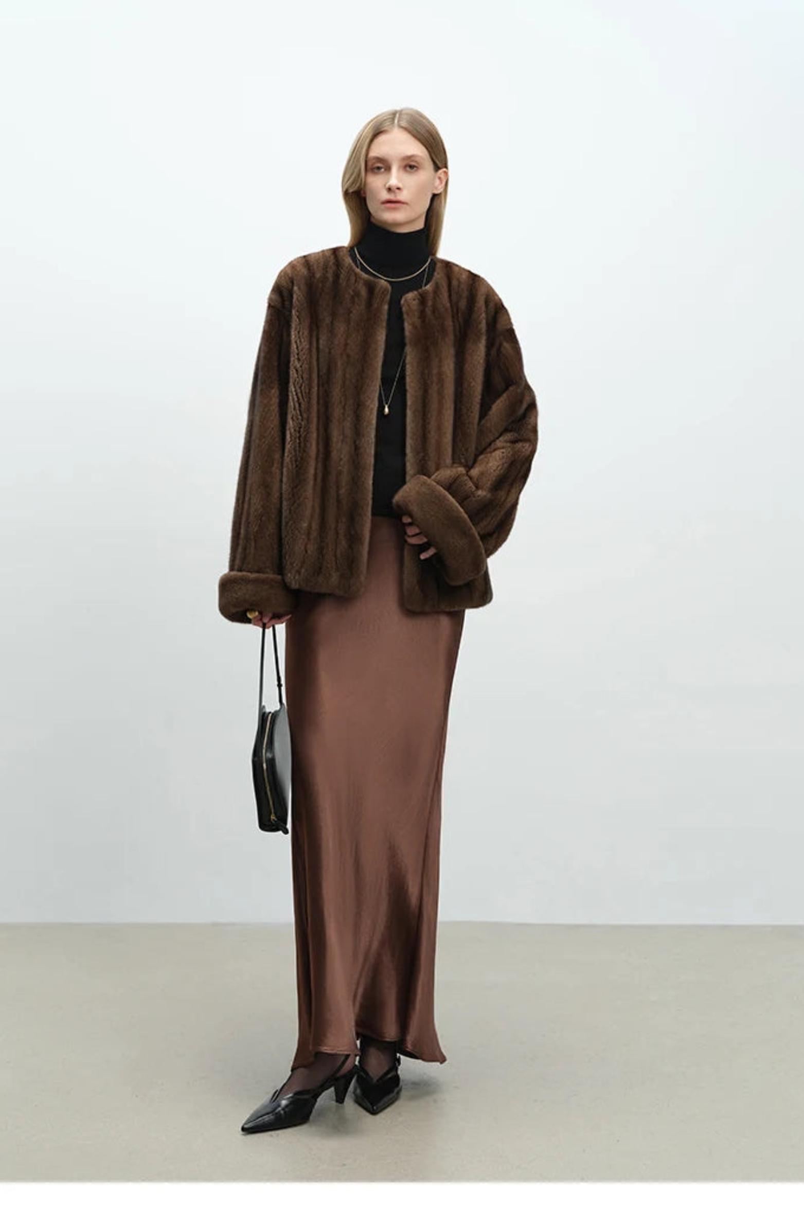 Women's Plush Faux Mink Jacket