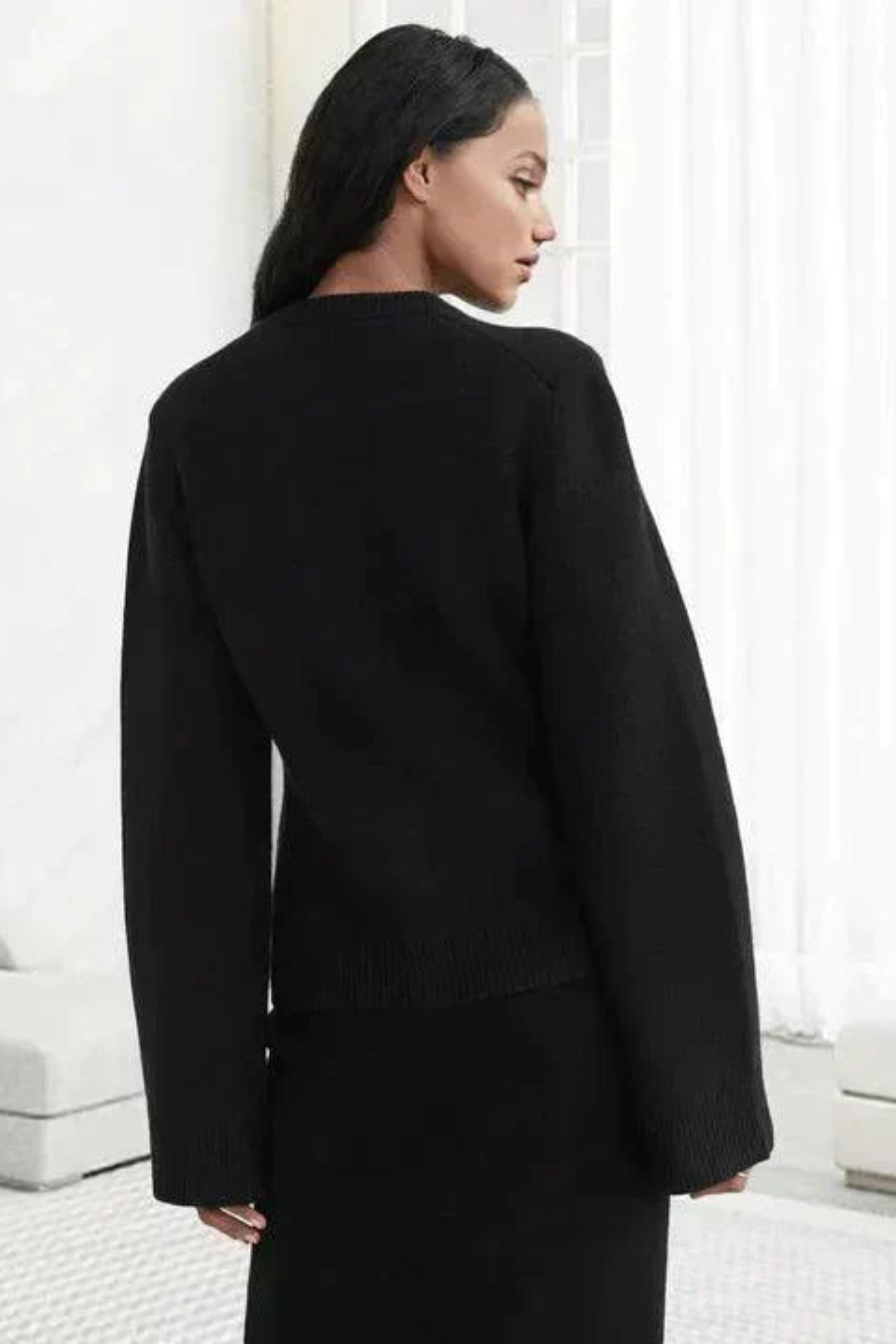 Women's Refined Wool Blend Knit Cardigan