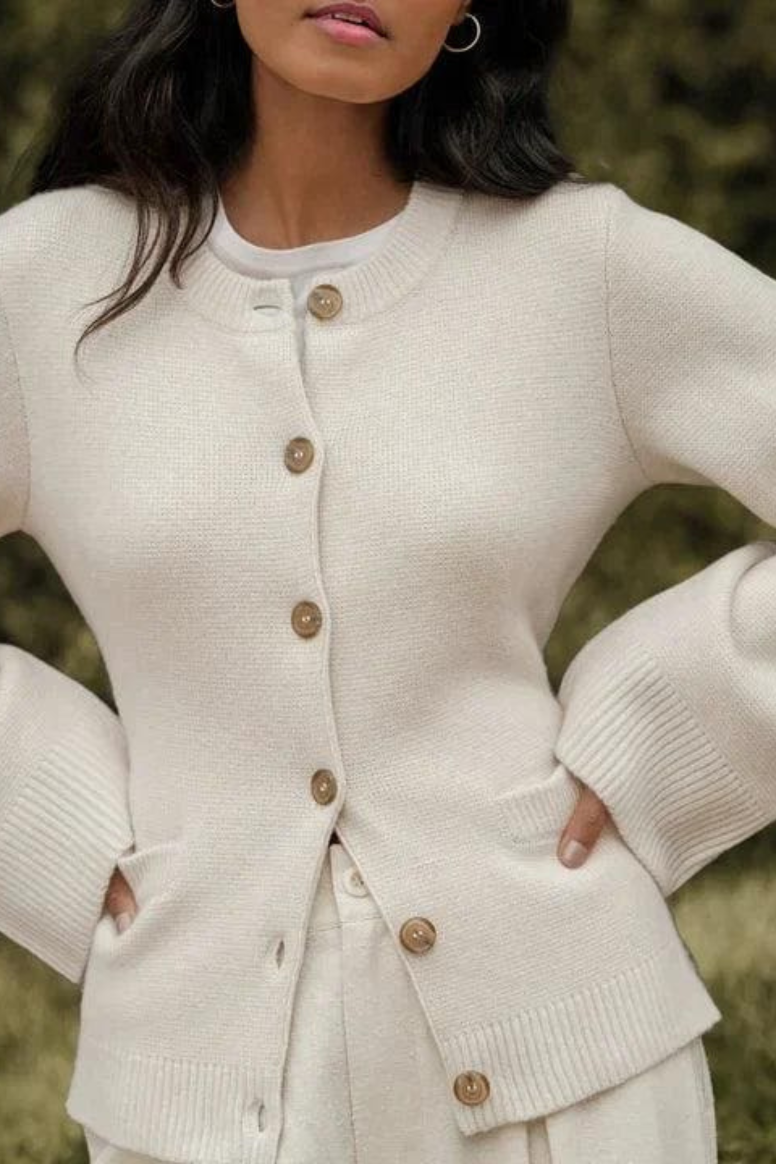 Women's Refined Wool Blend Knit Cardigan
