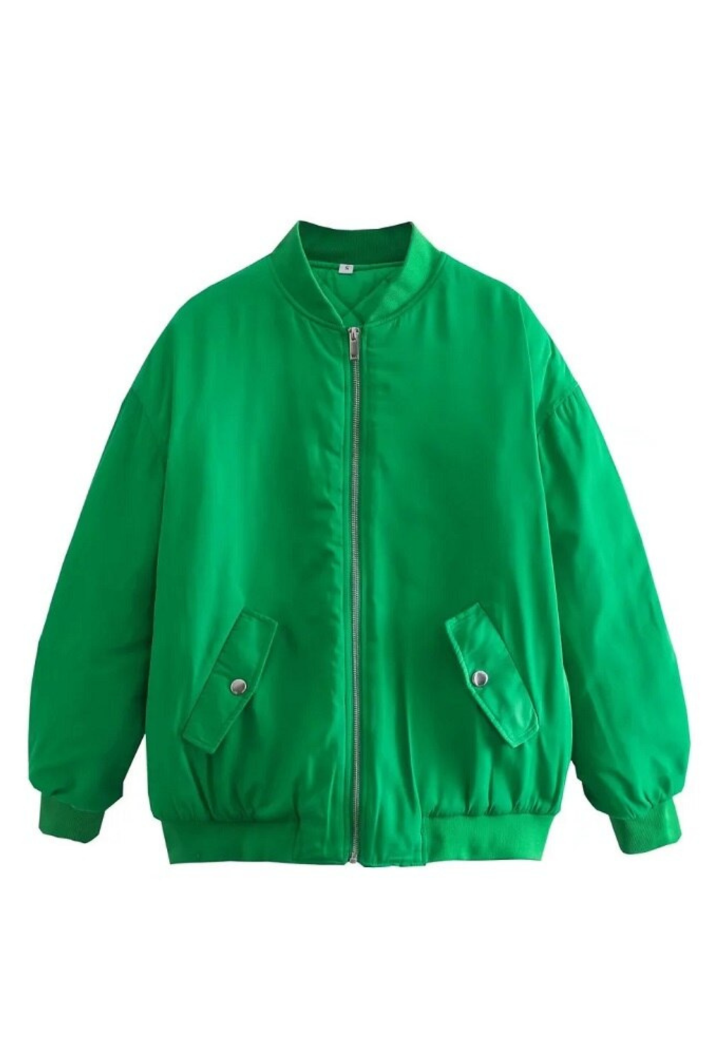 Women's Relaxed Fit Zip Bomber Jacket