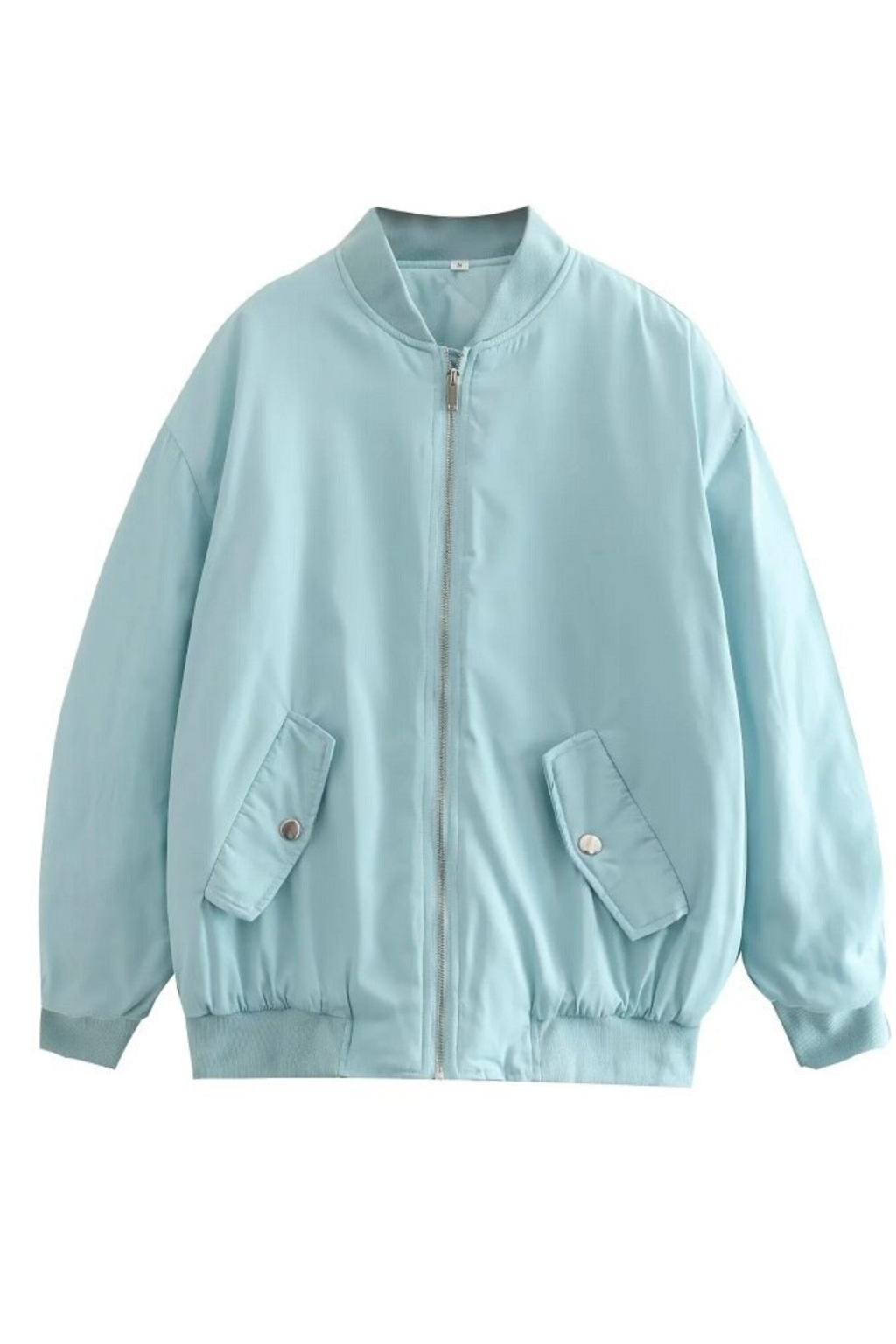Women's Relaxed Fit Zip Bomber Jacket