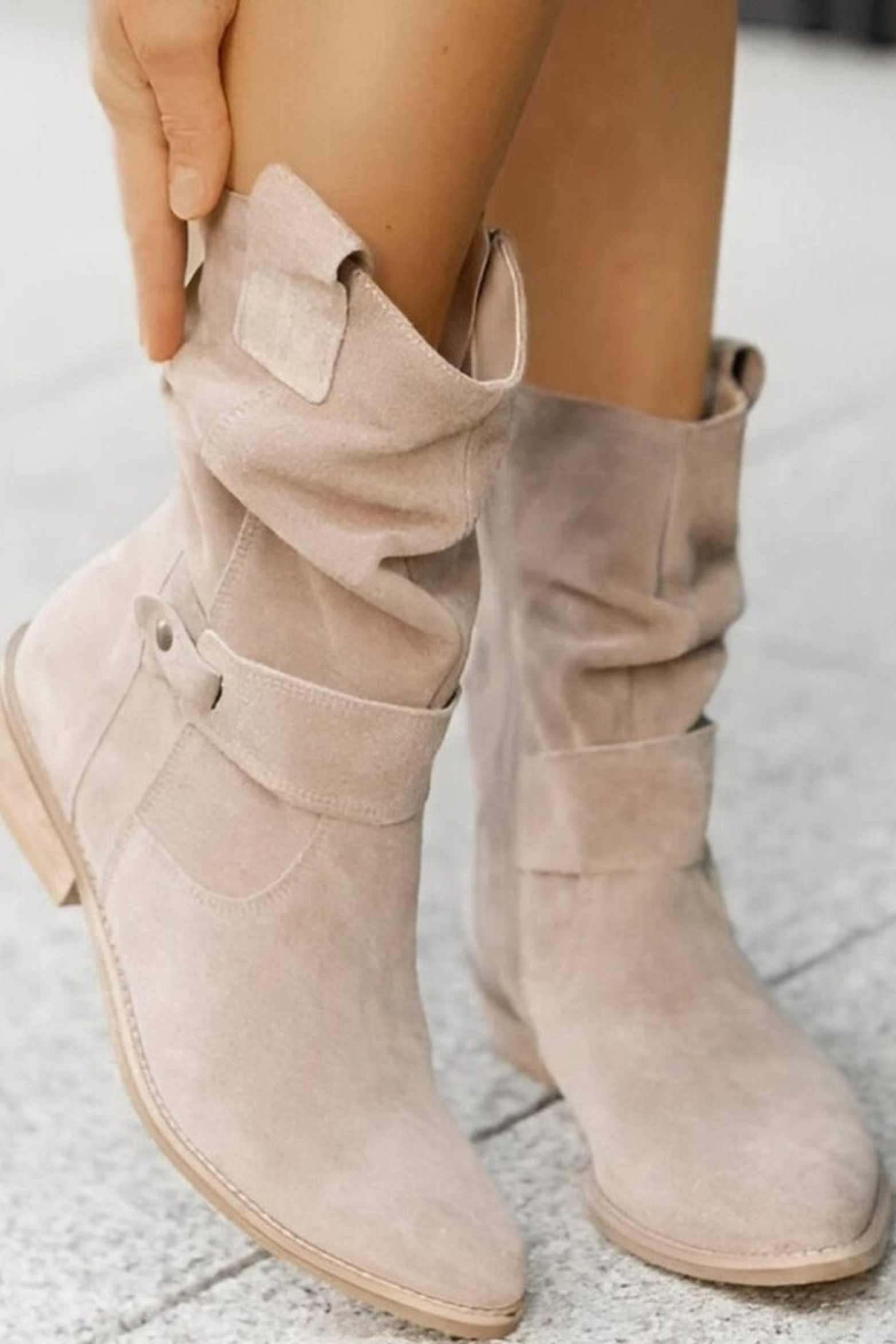 Women's Slouchy Faux Suede Knee High Boots