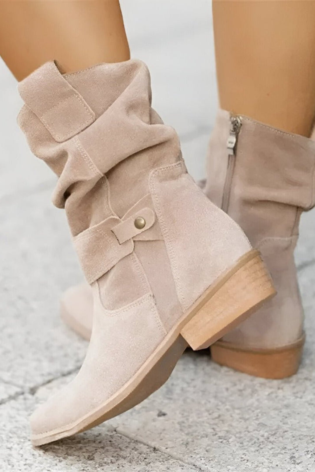 Women's Slouchy Faux Suede Knee High Boots