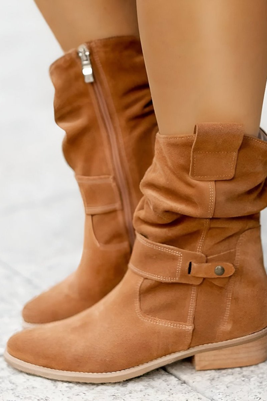 Women's Slouchy Faux Suede Knee High Boots