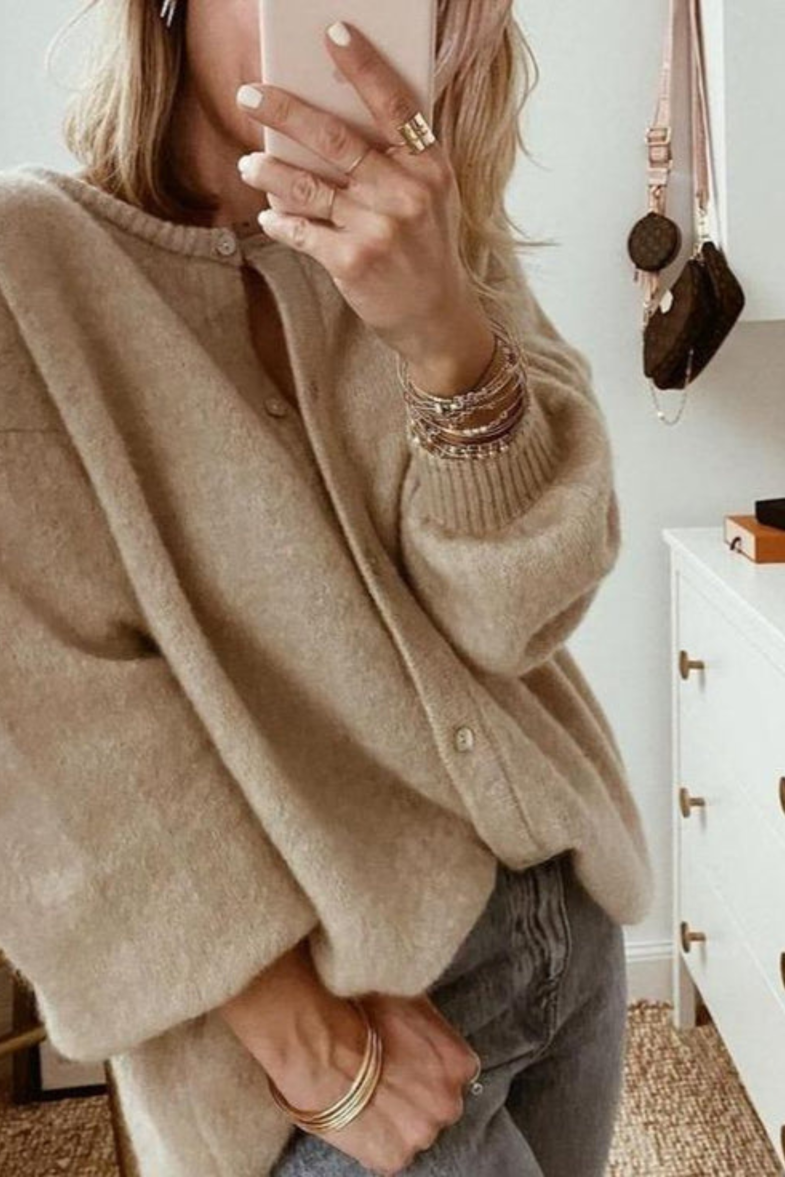 Women's Soft Knit Button Cardigan