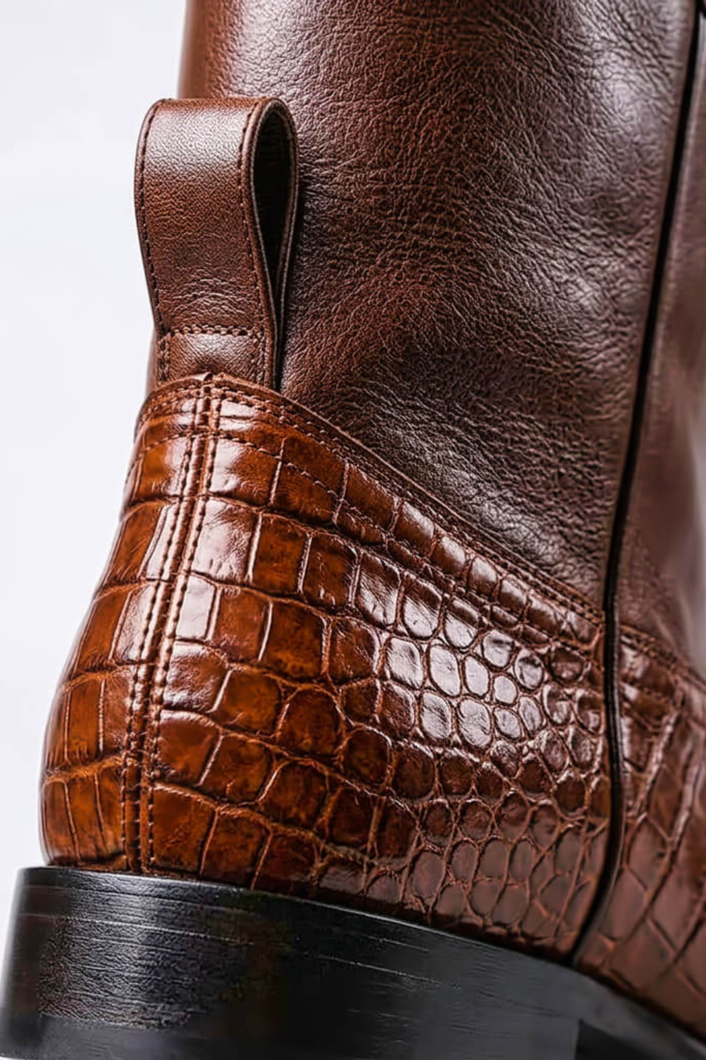 Women's Vintage Textured Leather Boots