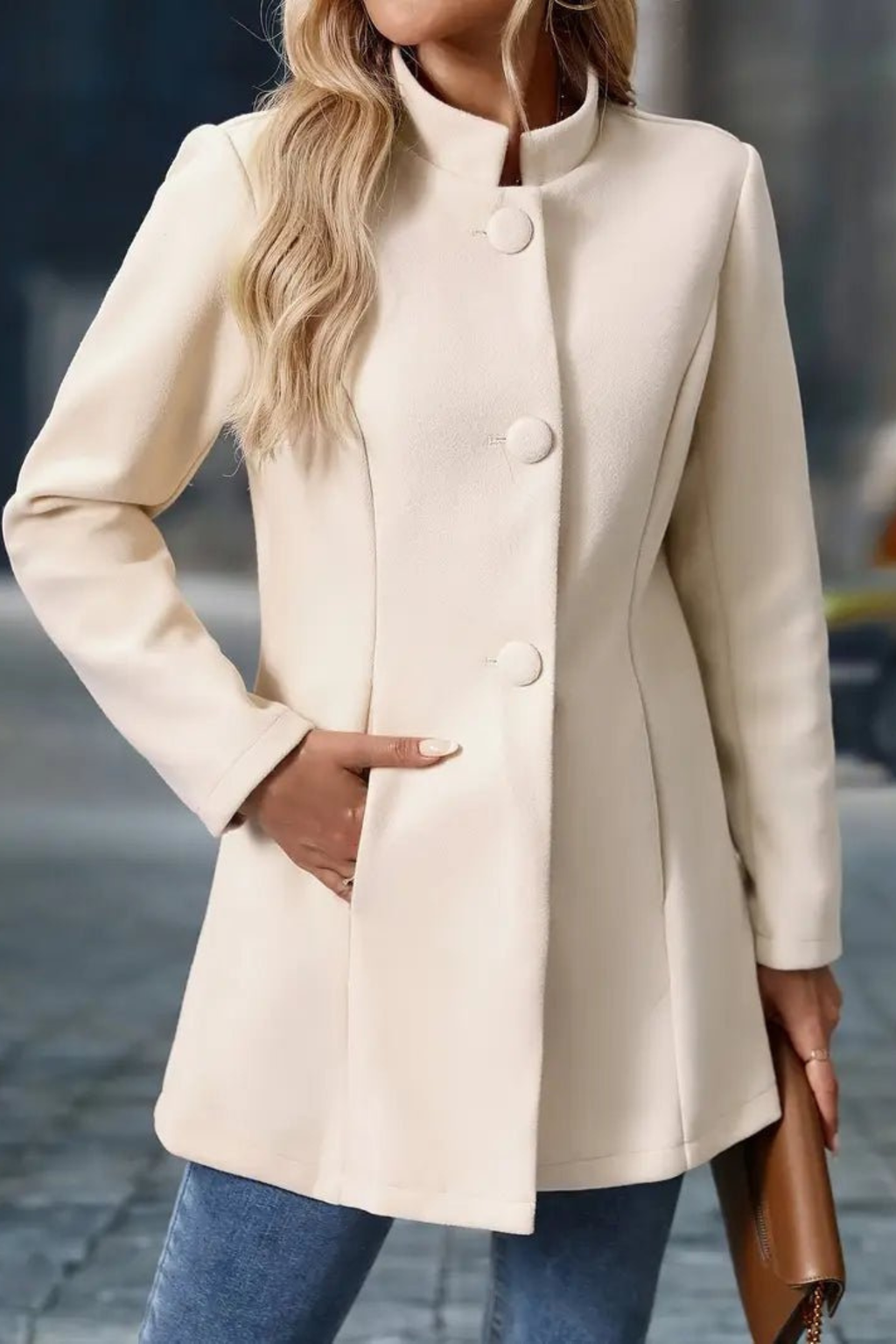 Women's Wool Blend Winter Coat