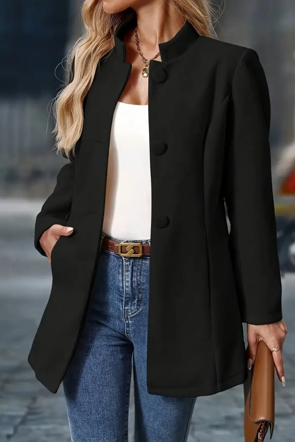 Women's Wool Blend Winter Coat