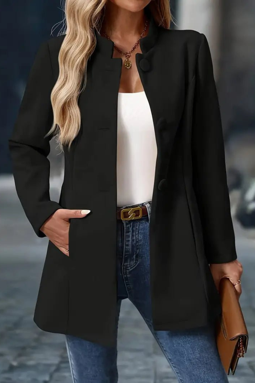 Women's Wool Blend Winter Coat