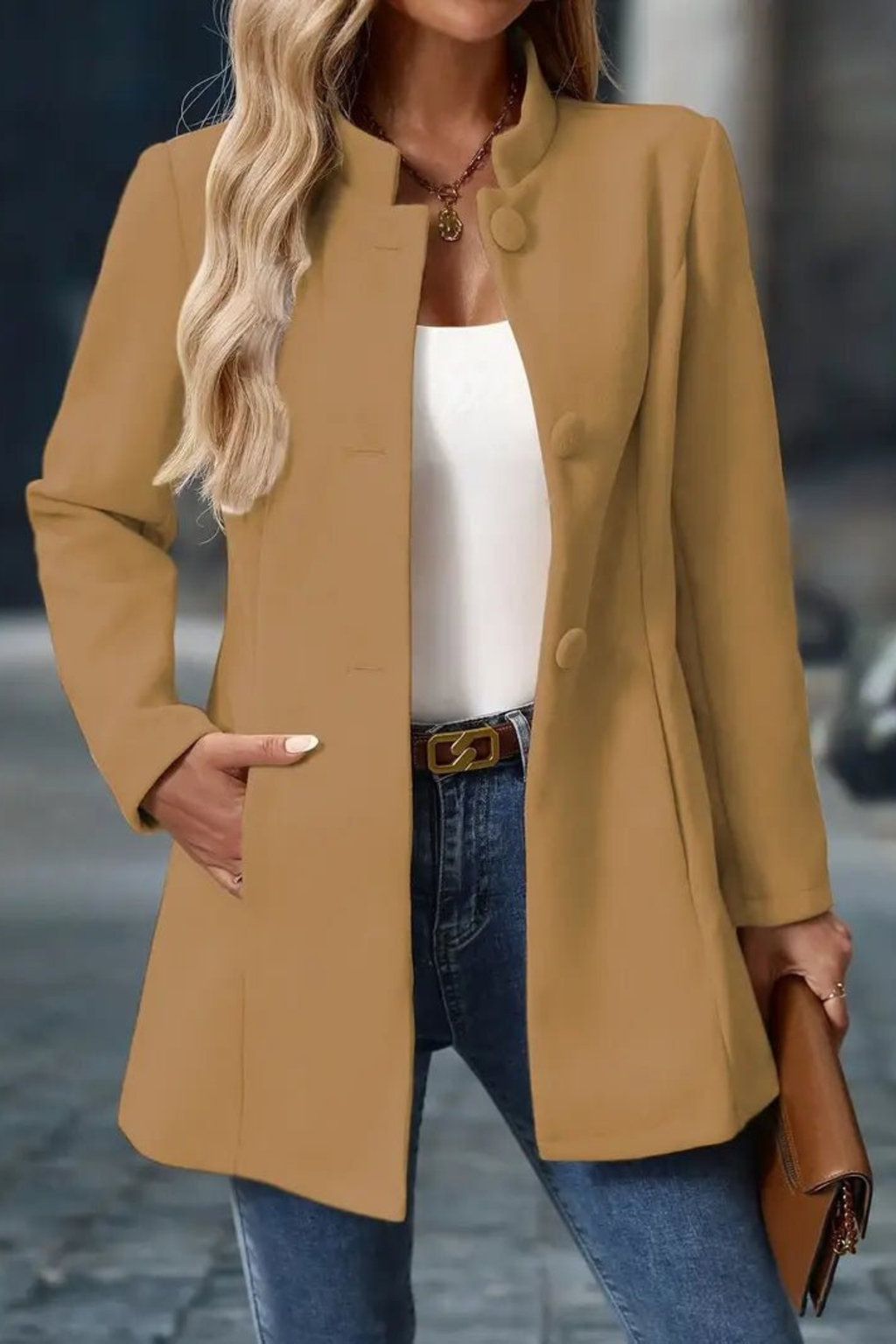 Women's Wool Blend Winter Coat