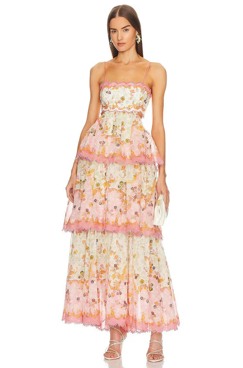 Laurel Tiered Floral Maxi Dress