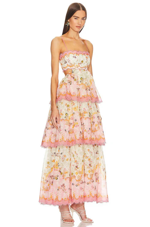 Laurel Tiered Floral Maxi Dress