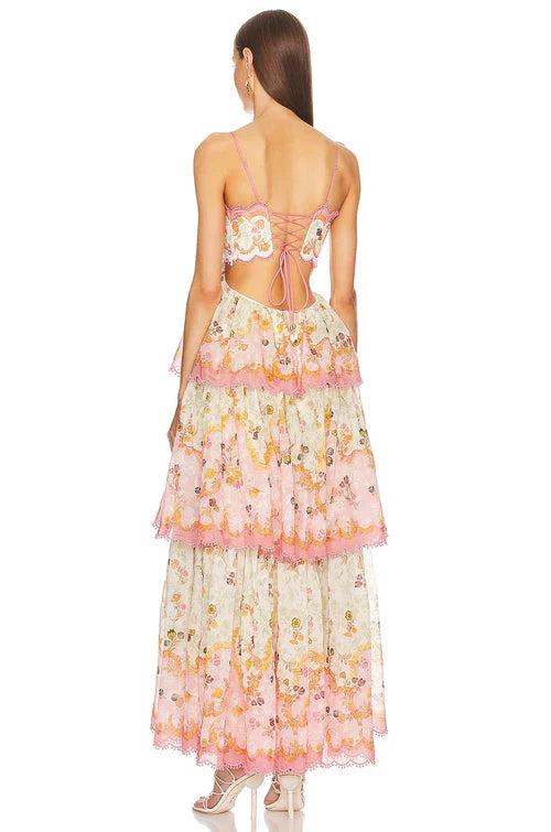 Laurel Tiered Floral Maxi Dress