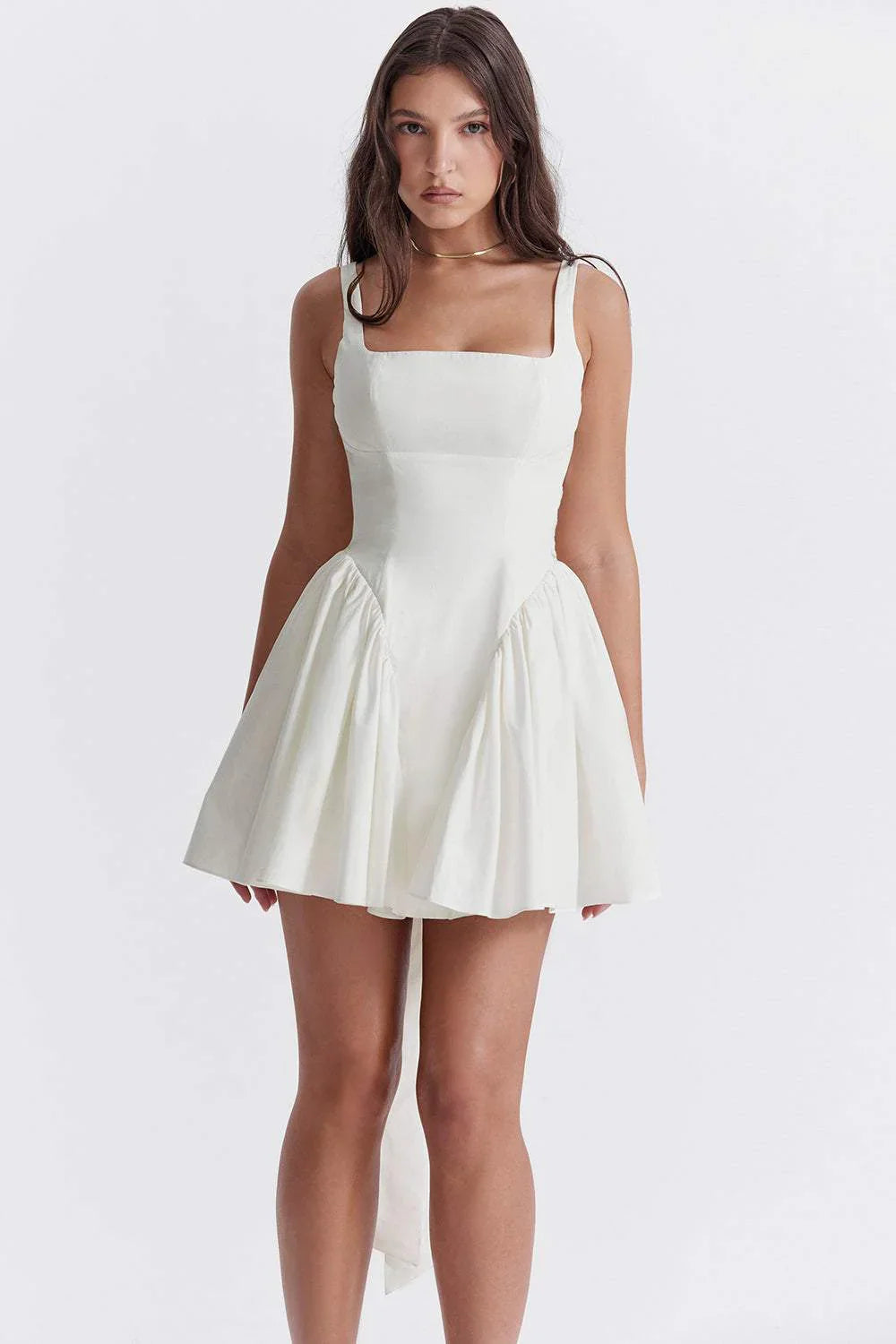 Bow-Tie Backless Mini Dress