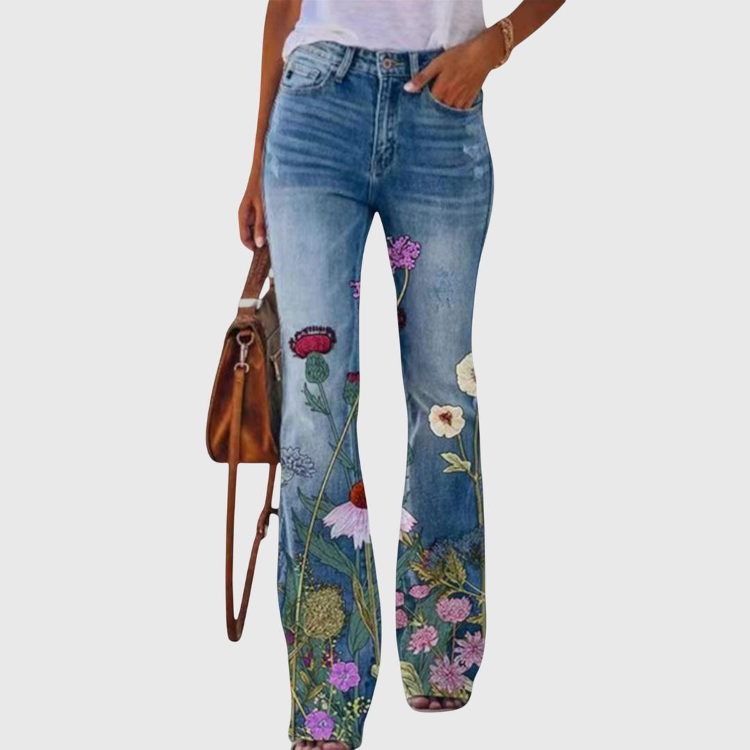 Floral Wide Leg Pants