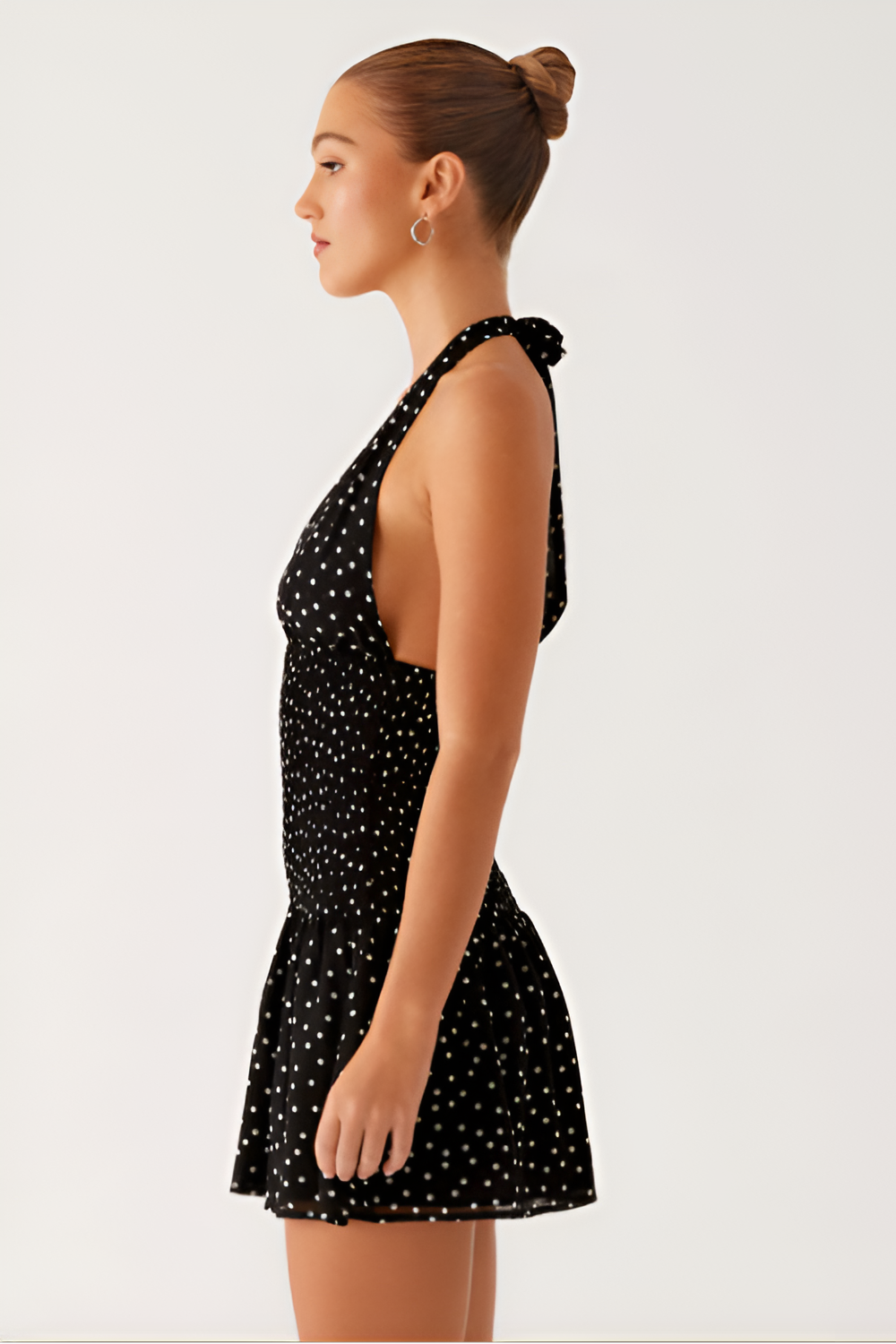 Holden Black Polka Dot Mini Dress