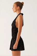 Holden Black Polka Dot Mini Dress