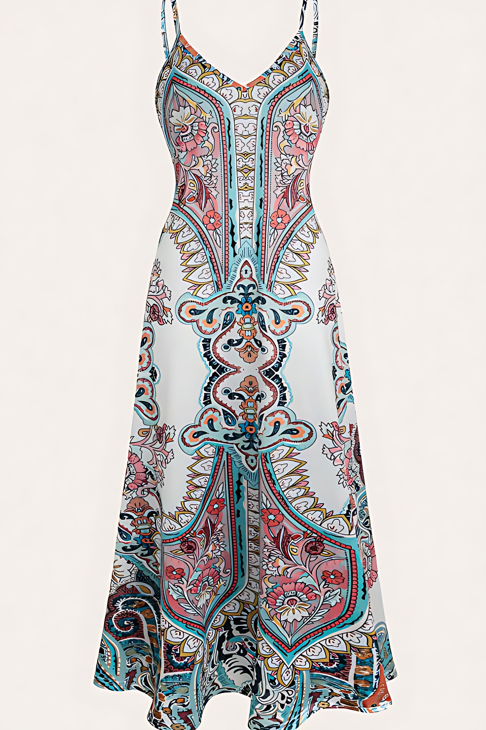 Floral Spaghetti-Strap Maxi Dress